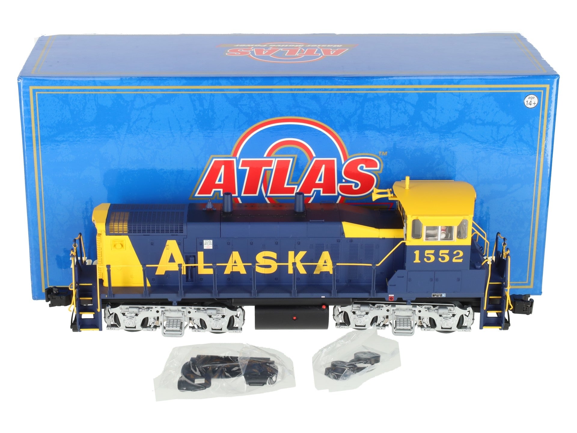 Atlas 1860-1 O Gauge Alaska Railroad Unpowered Diesel Locomotive #1552 (3 Rail) NIB