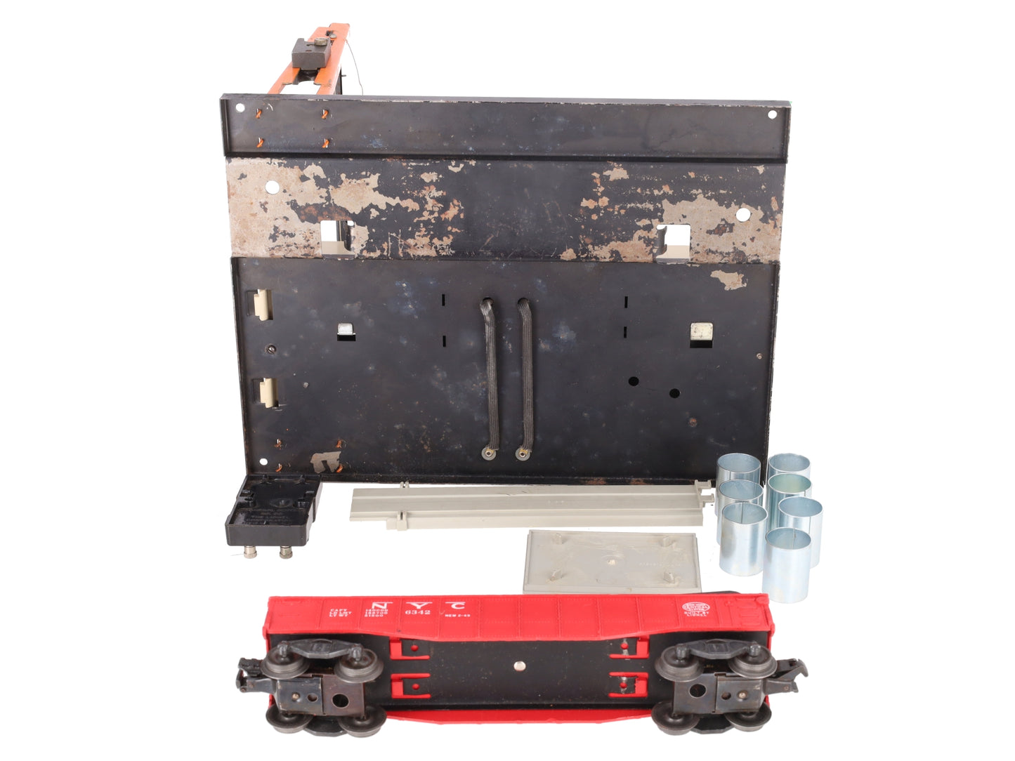 Lionel 345 Vintage O Motorized Culvert Unloader with Car VG/Box