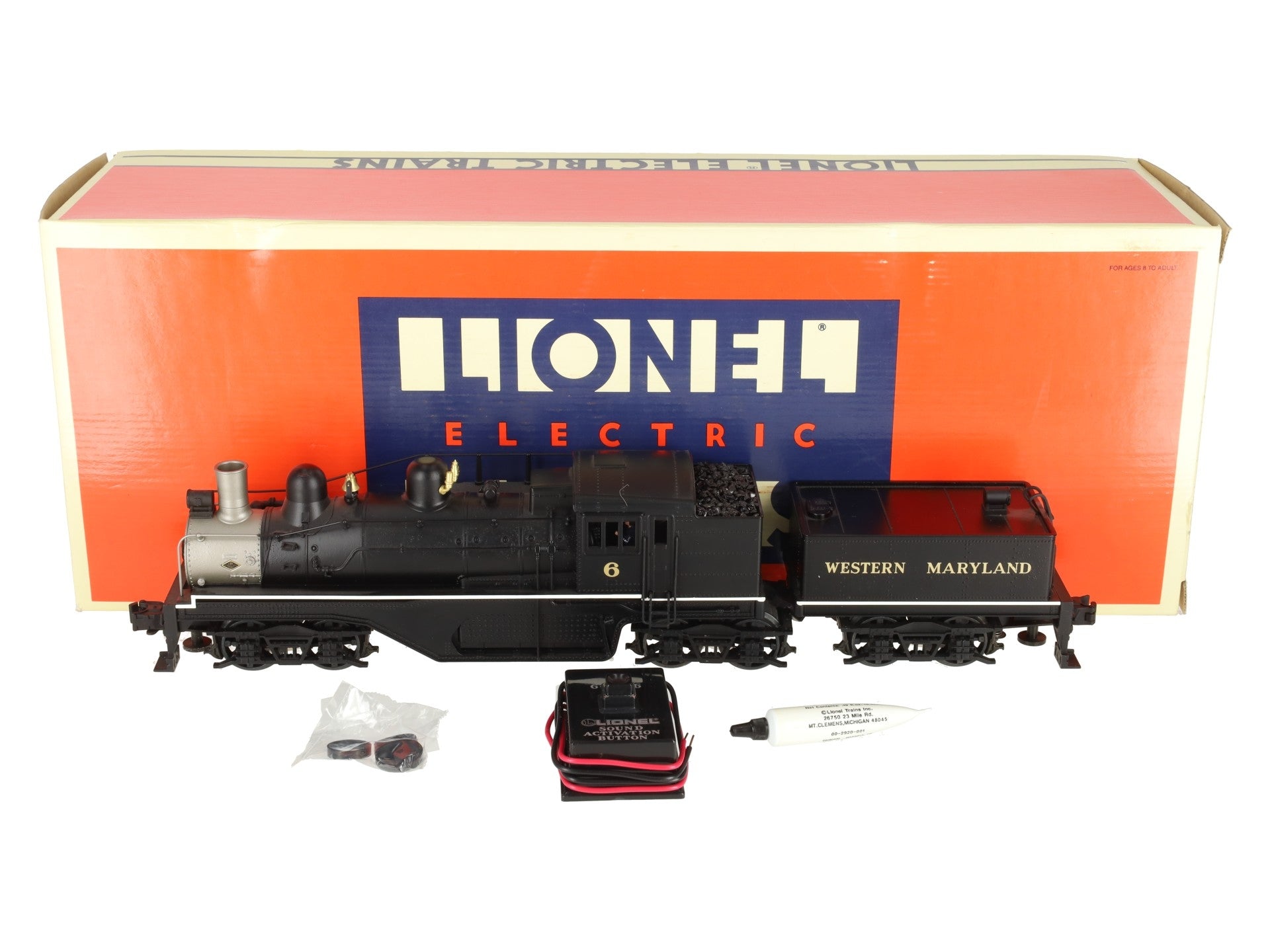 Lionel 6-18023 O Gauge Western Maryland Shay Steam Locomotive #6 EX/Box