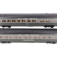 MTH 30-67289 O New York Central 2-Car 60' Streamlined ABS Sleeper/Diner LN/Box