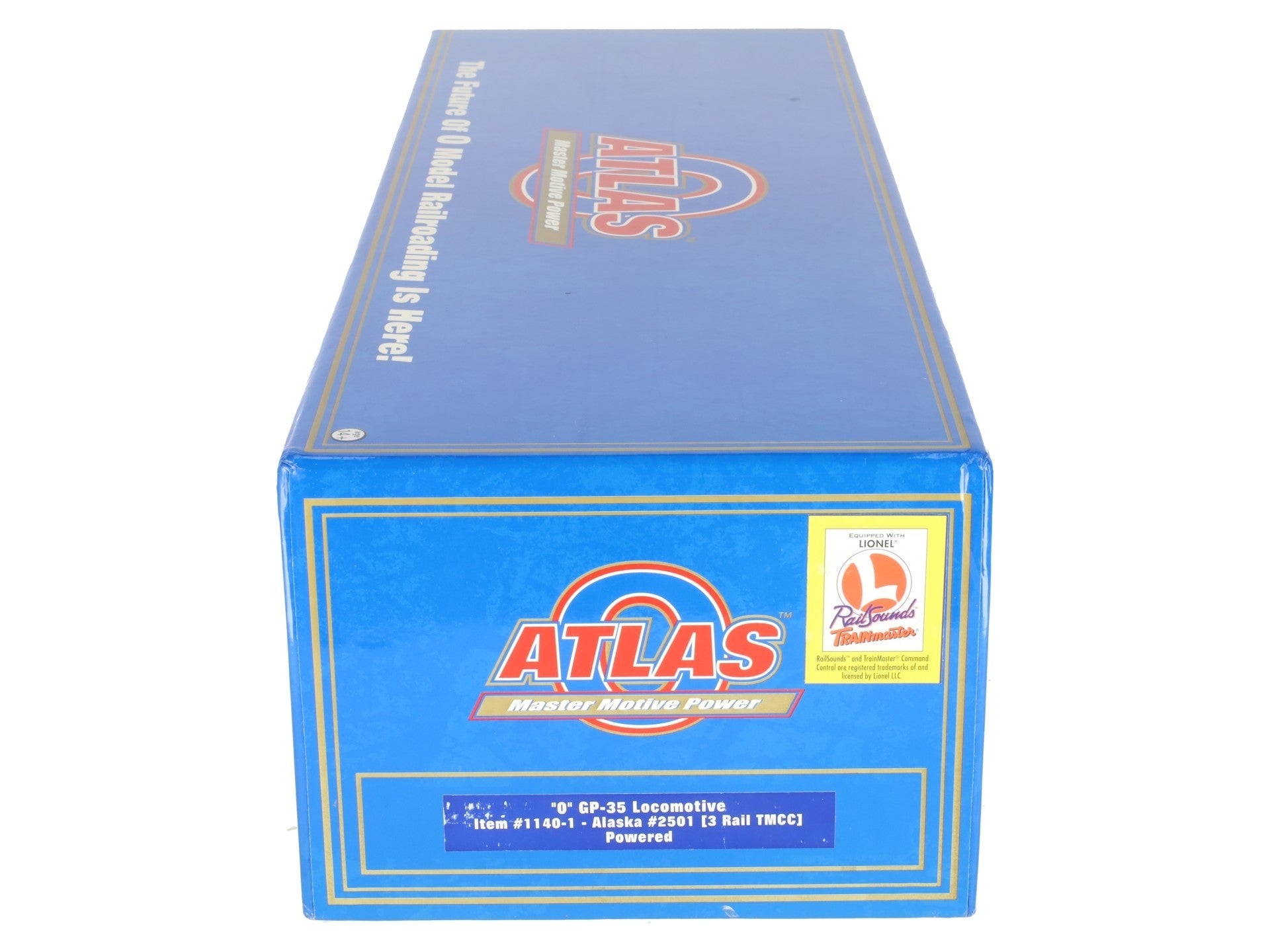 Atlas 1140-1 O Gauge Alaska Railroad GP-35 Diesel Locomotive #2501 (3 Rail) LN/Box