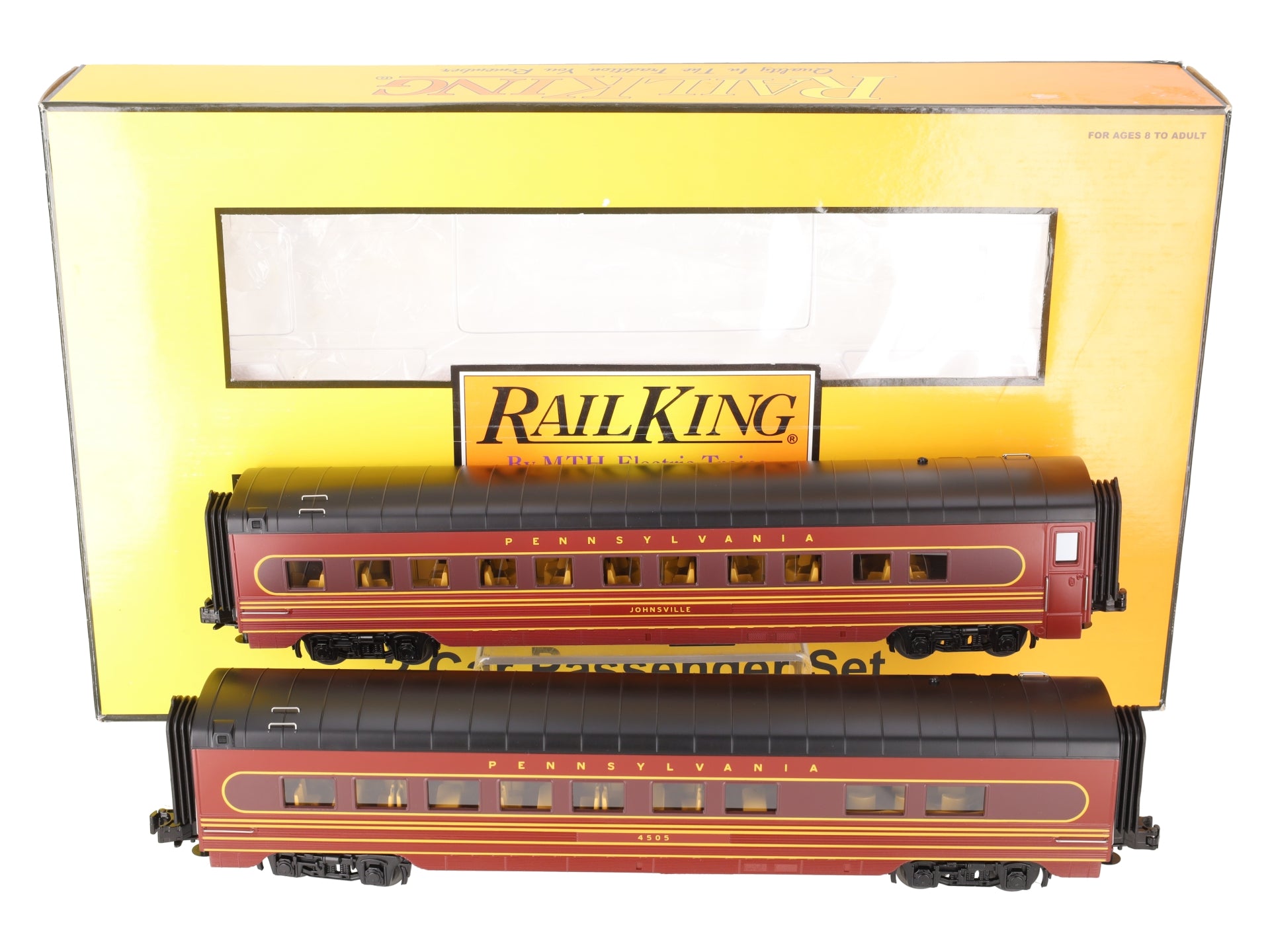 MTH 30-67297 Pennsylvania Railroad 2-Car 60' Streamlined Sleeper/Diner LN/Box