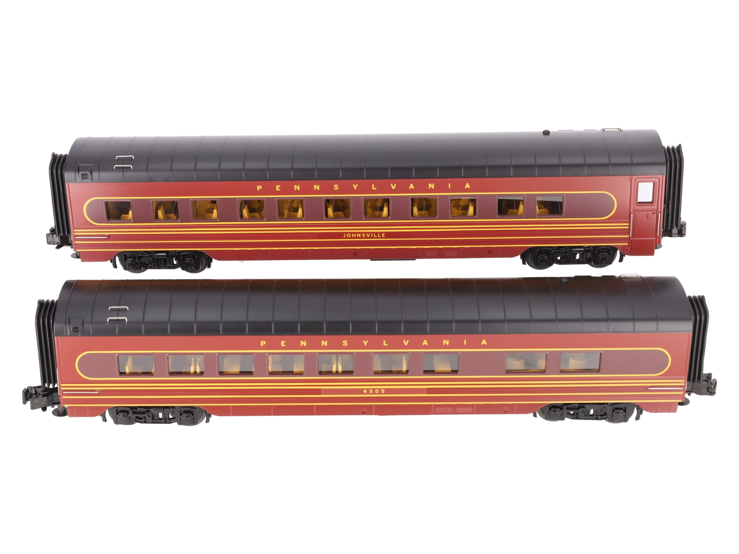 MTH 30-67297 Pennsylvania Railroad 2-Car 60' Streamlined Sleeper/Diner LN/Box