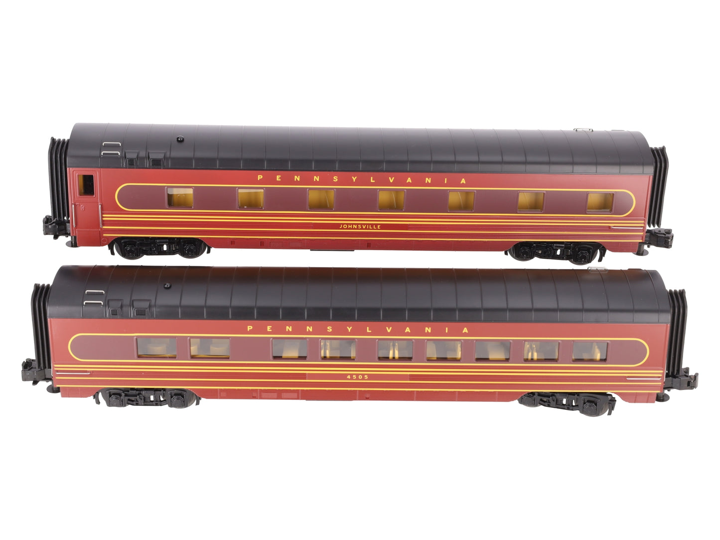 MTH 30-67297 Pennsylvania Railroad 2-Car 60' Streamlined Sleeper/Diner LN/Box