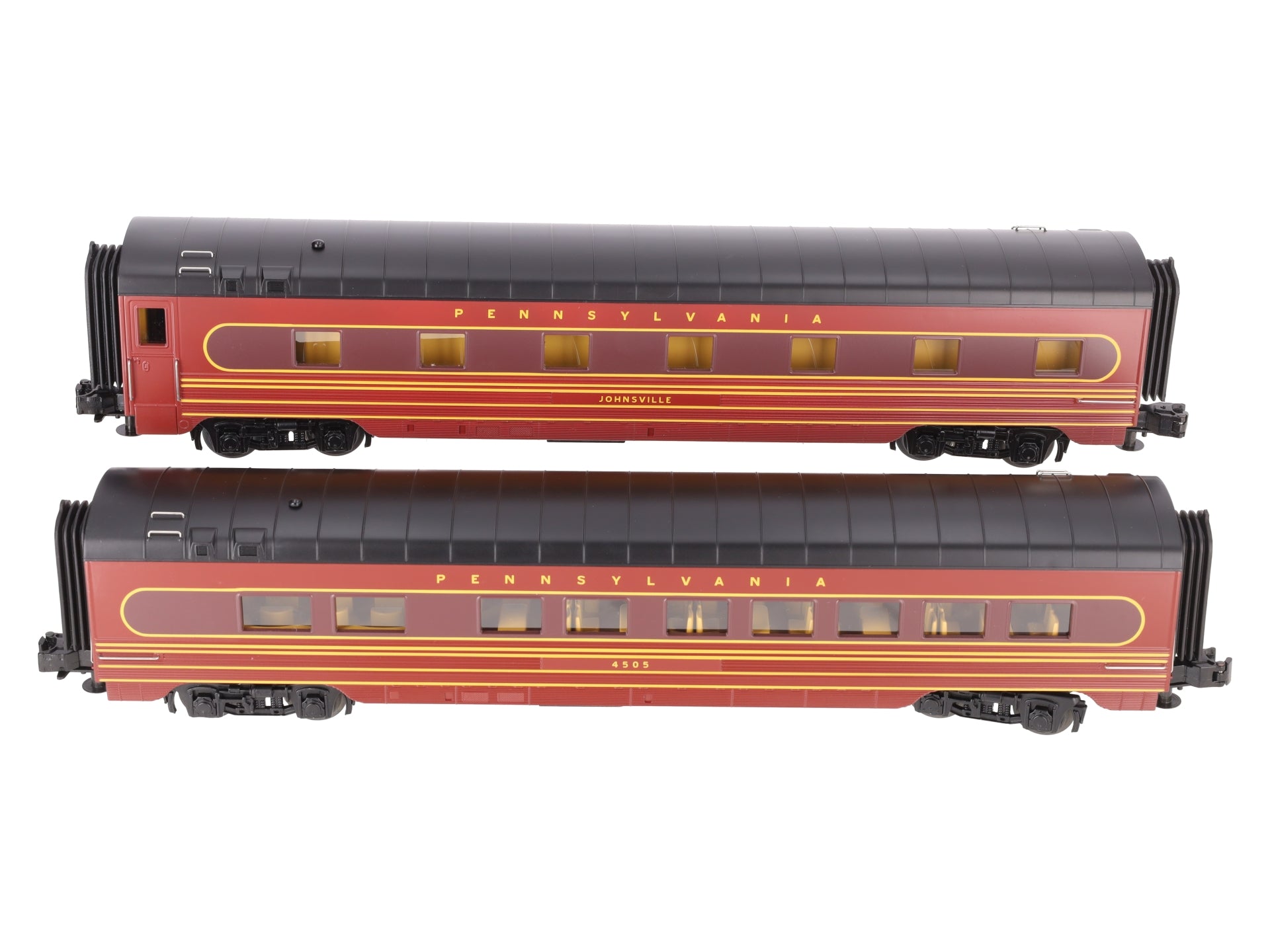 MTH 30-67297 Pennsylvania Railroad 2-Car 60' Streamlined Sleeper/Diner LN/Box