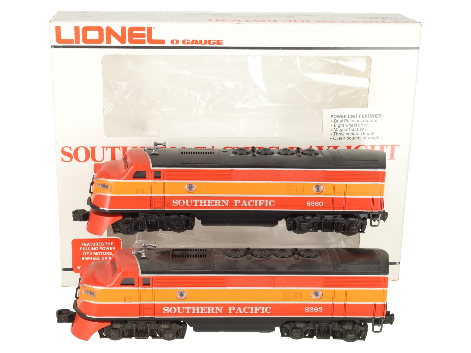 Lionel 6-8260 O Gauge Southern Pacific F3 AA Diesel Locomotive Set #8260/8262 EX/Box