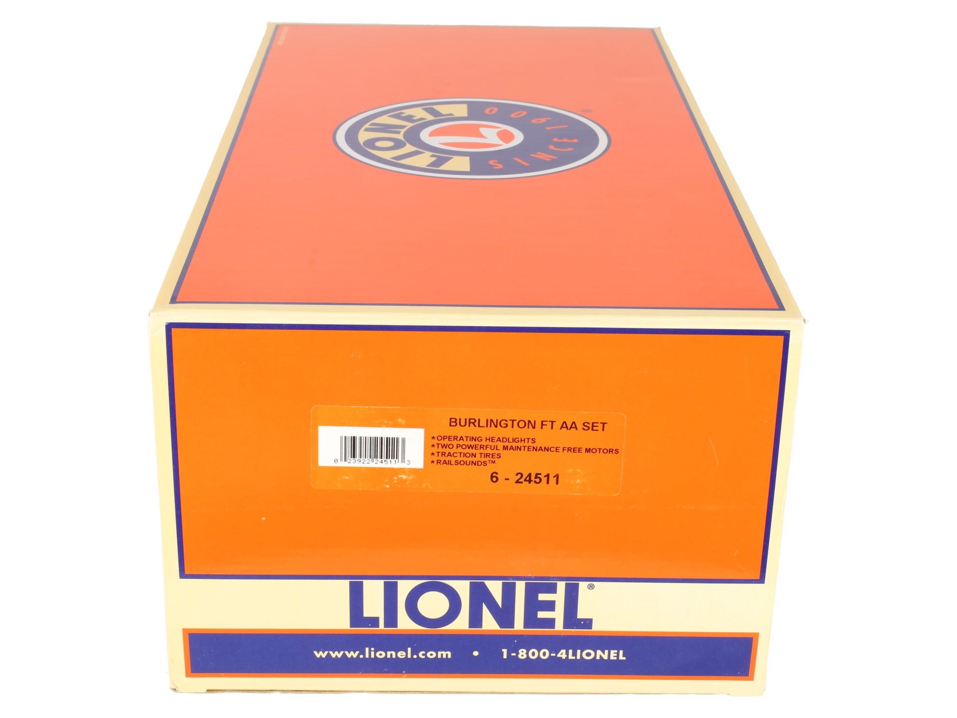 Lionel 6-24511 O Gauge Burlington FT AA Diesel Locomotive Set  #113A/113D EX/Box
