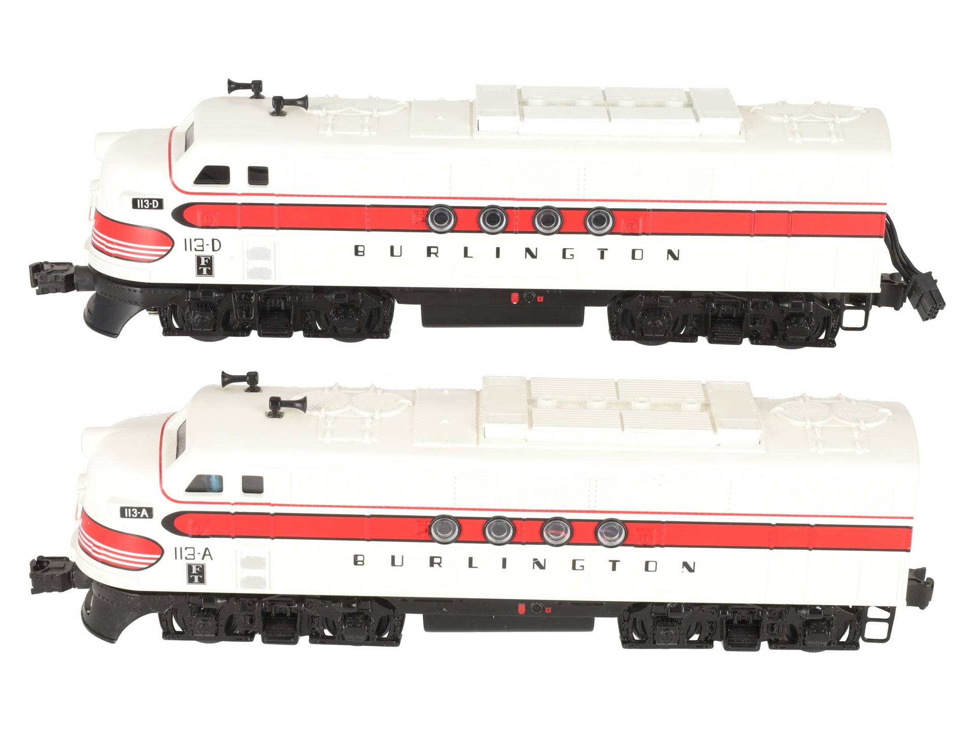 Lionel 6-24511 O Gauge Burlington FT AA Diesel Locomotive Set  #113A/113D EX/Box