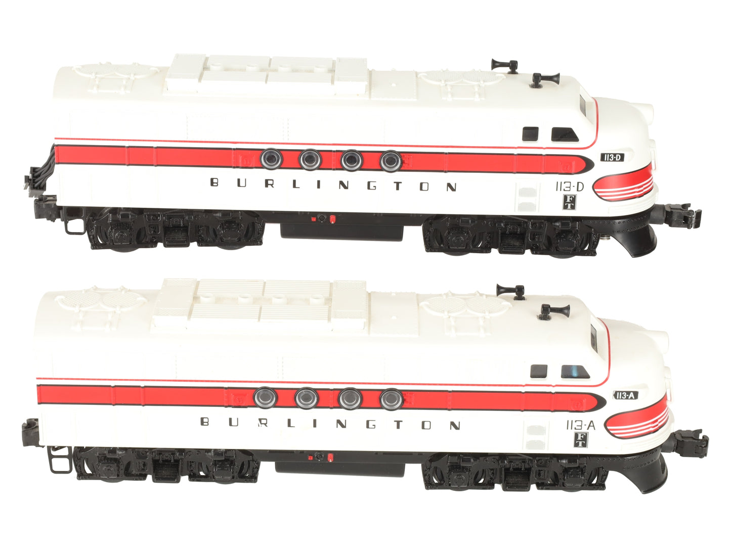 Lionel 6-24511 O Gauge Burlington FT AA Diesel Locomotive Set  #113A/113D EX/Box