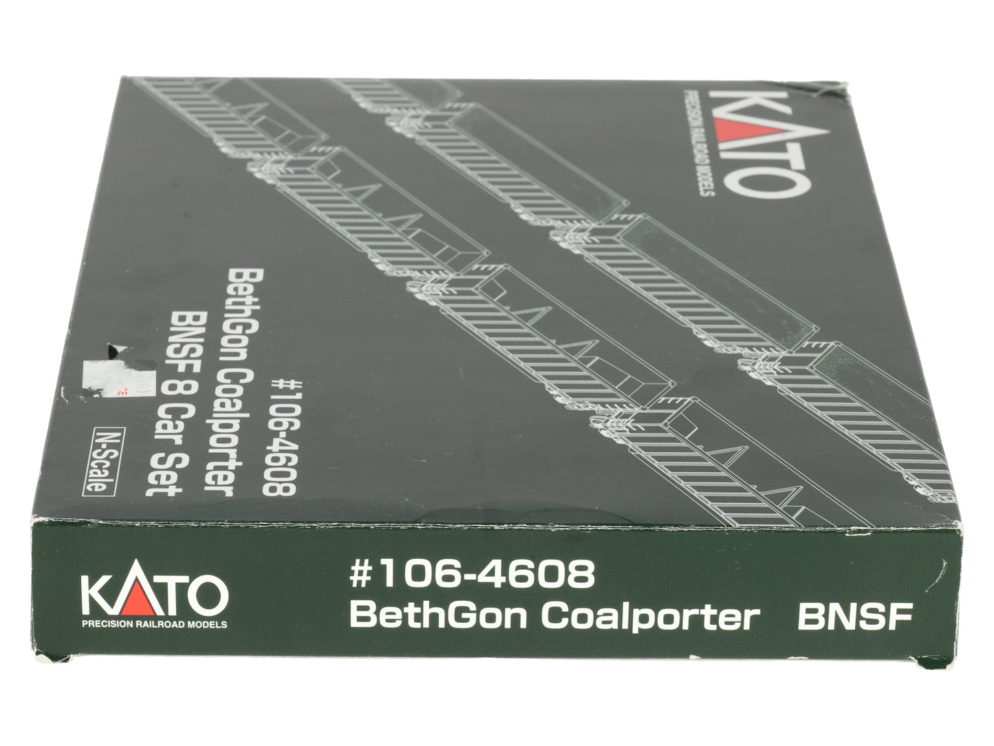 Kato 106-4608 N Scale BNSF BethGon Coalporter 8-Car Set EX/Box