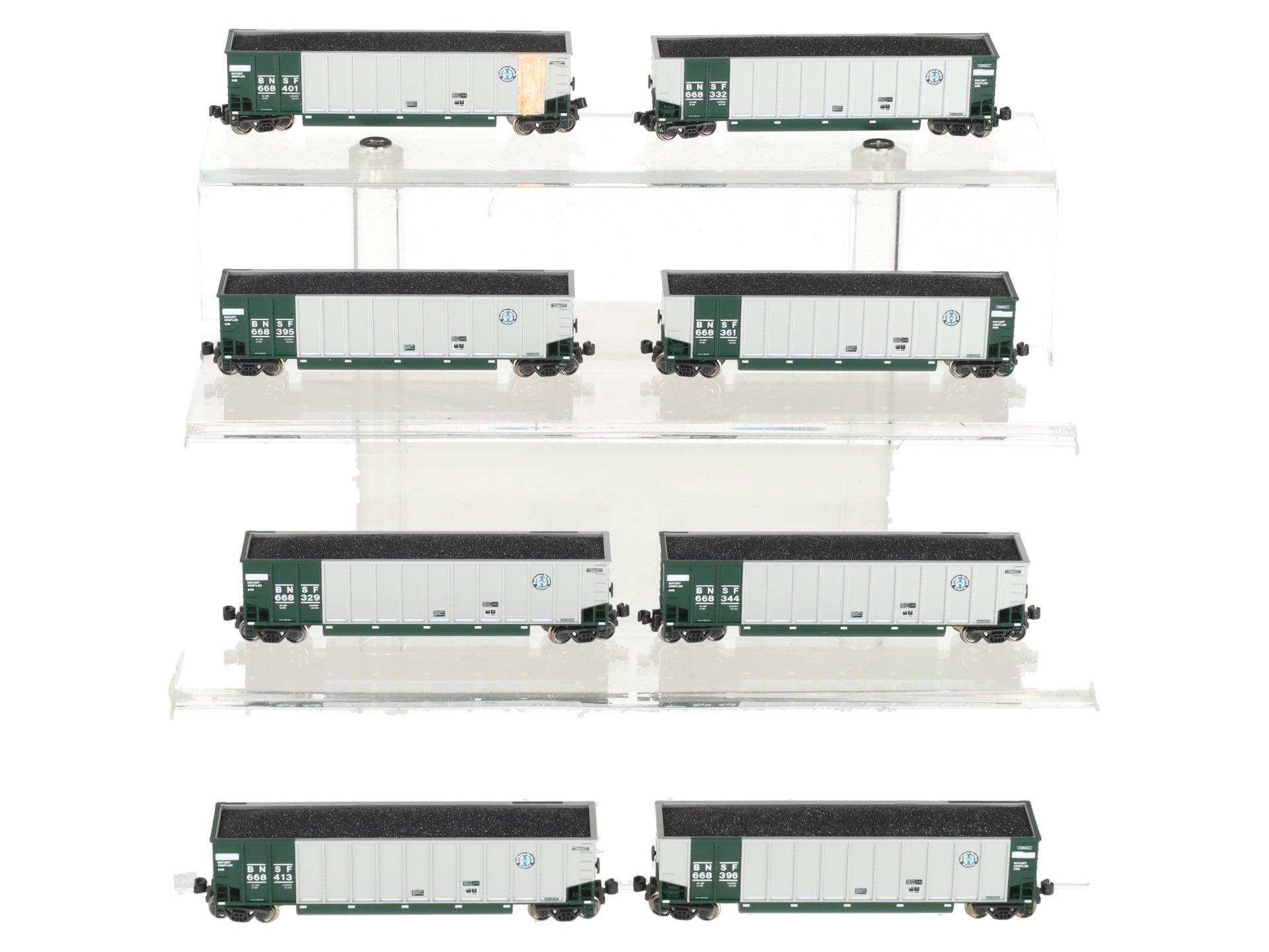 Kato 106-4608 N Scale BNSF BethGon Coalporter 8-Car Set EX/Box