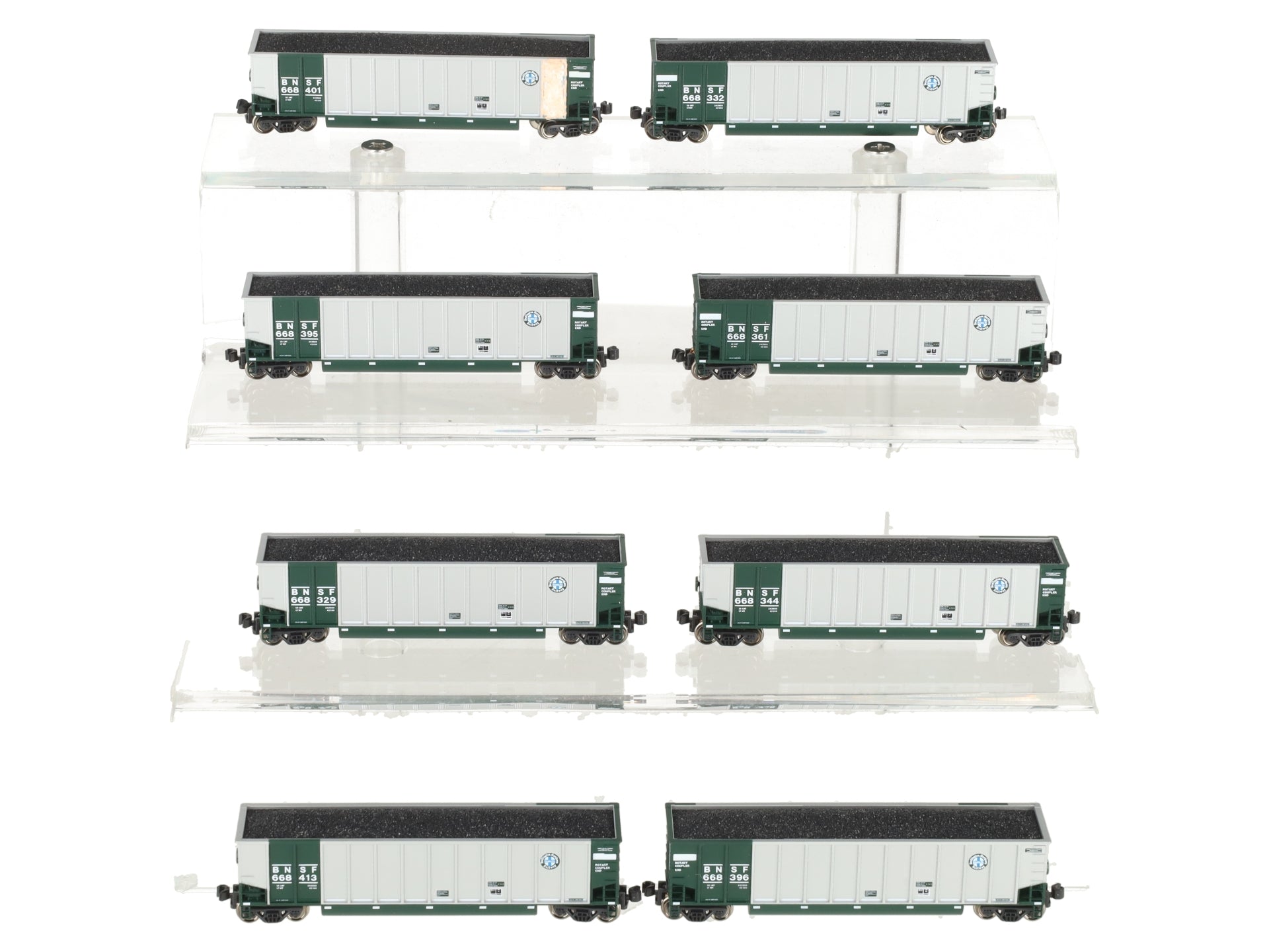 Kato 106-4608 N Scale BNSF BethGon Coalporter 8-Car Set EX/Box