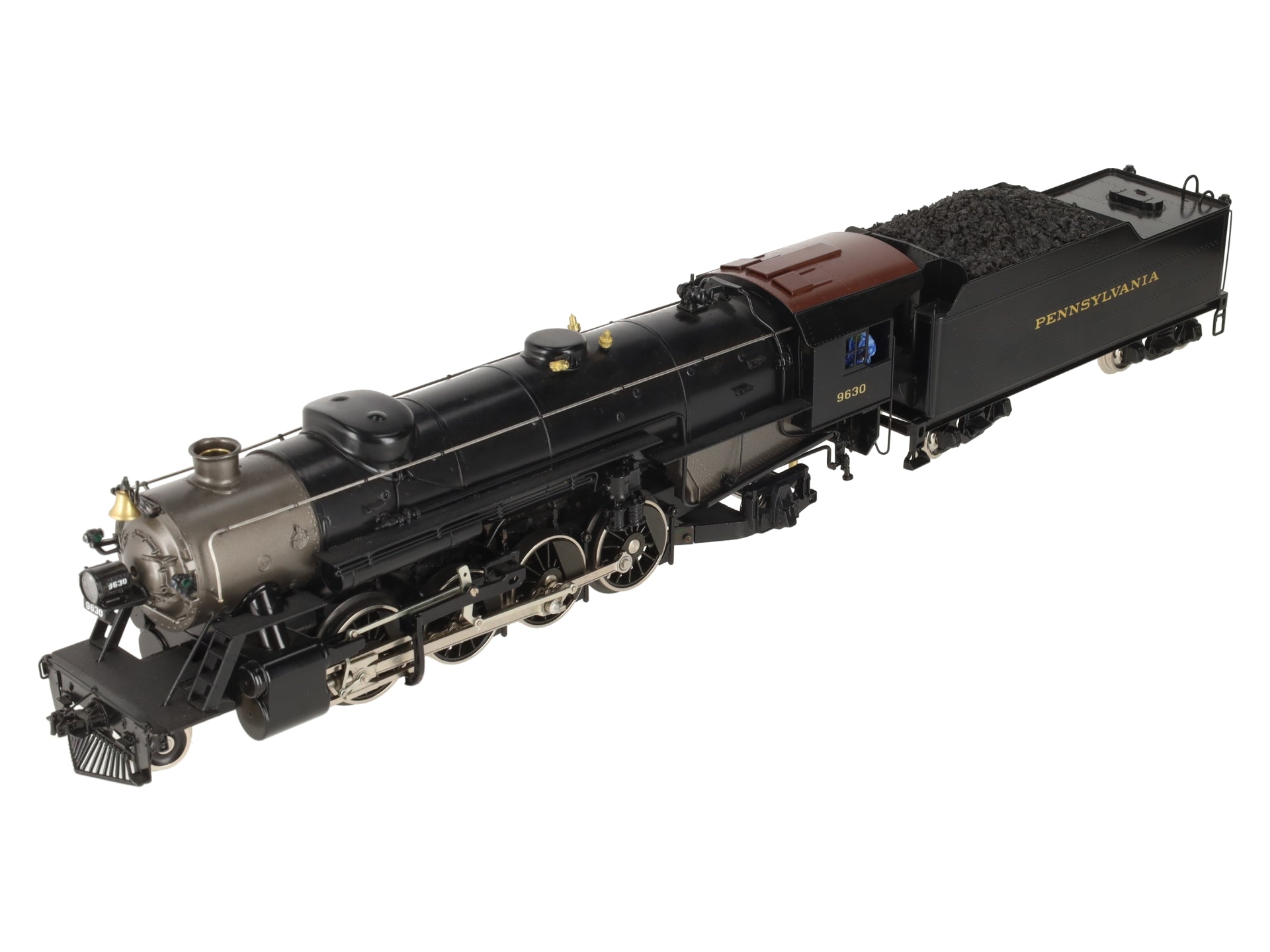 Williams 5102 O Gauge PRR BRASS 2-8-2 Mikado Steam Locomotive and Tender #9630 EX/Box
