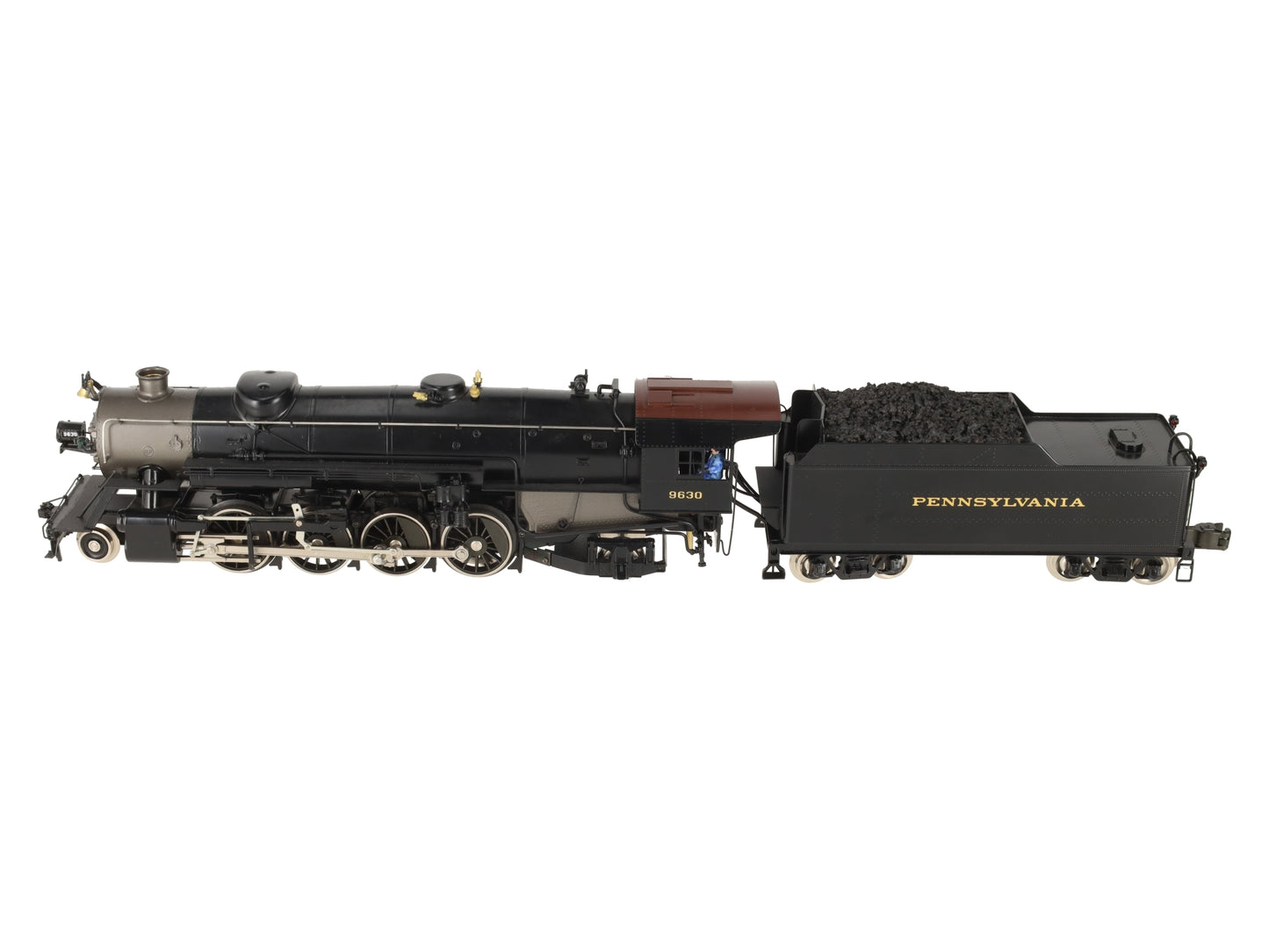 Williams 5102 O Gauge PRR BRASS 2-8-2 Mikado Steam Locomotive and Tender #9630 EX/Box