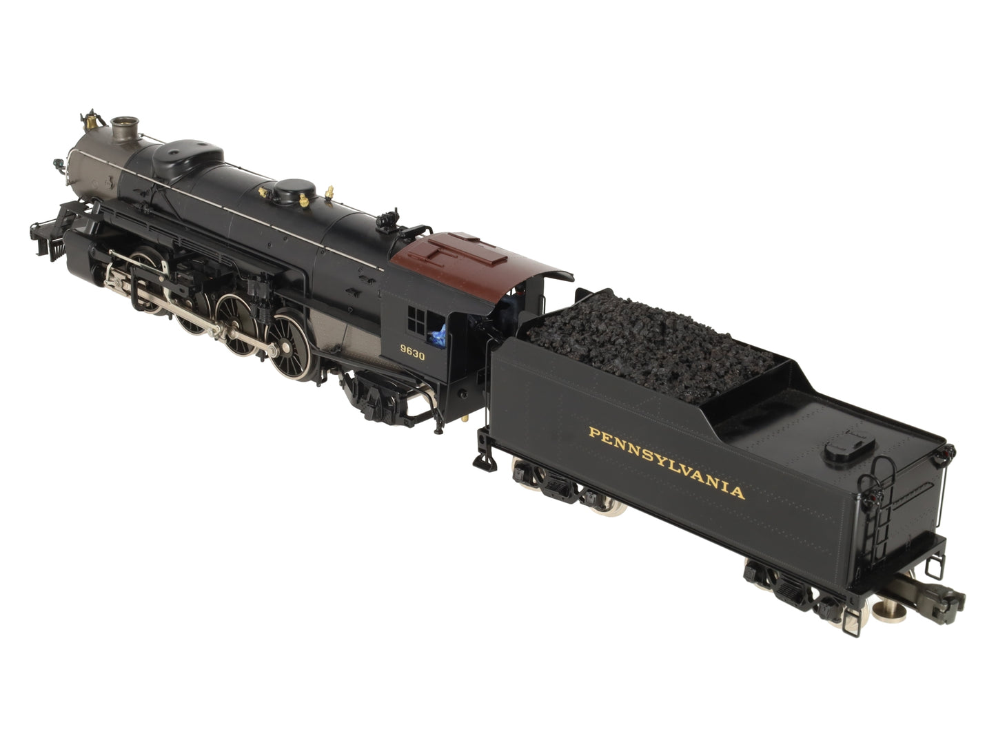 Williams 5102 O Gauge PRR BRASS 2-8-2 Mikado Steam Locomotive and Tender #9630 EX/Box