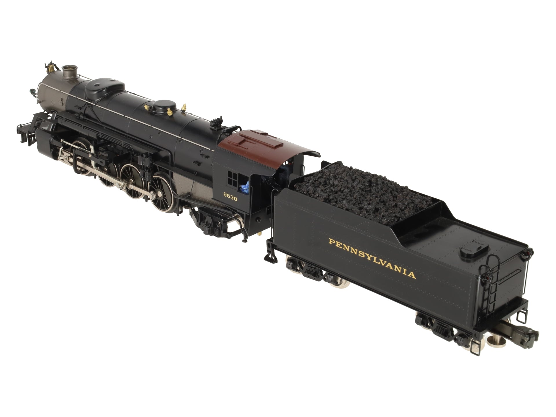 Williams 5102 O Gauge PRR BRASS 2-8-2 Mikado Steam Locomotive and Tender #9630 EX/Box