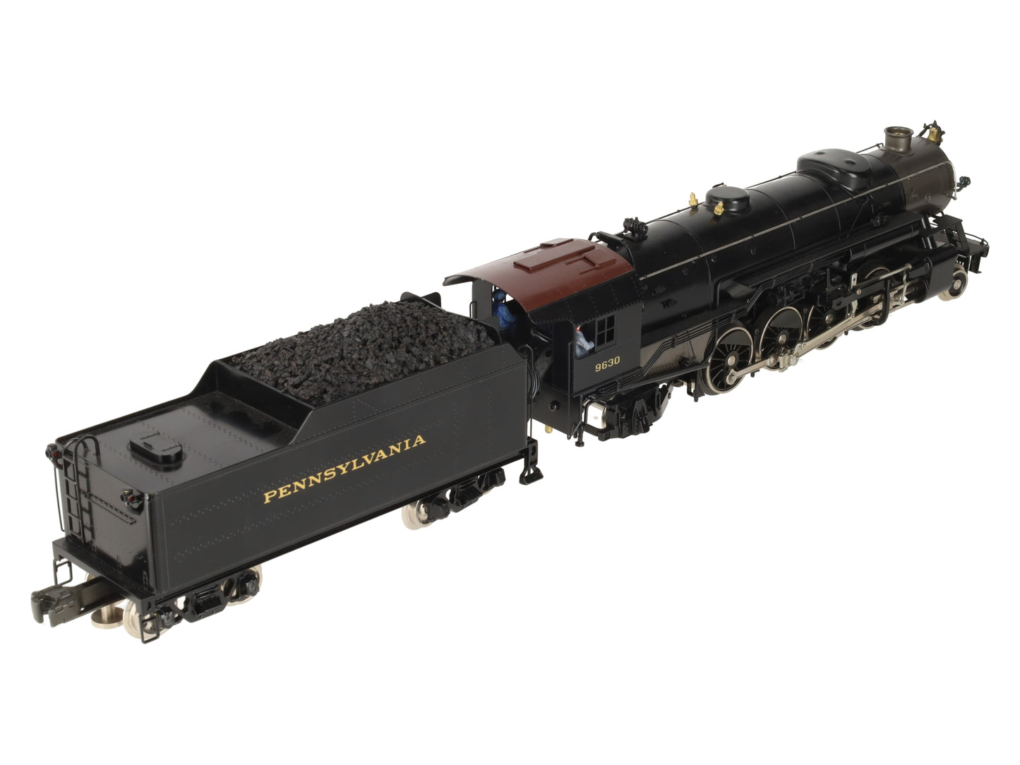 Williams 5102 O Gauge PRR BRASS 2-8-2 Mikado Steam Locomotive and Tender #9630 EX/Box