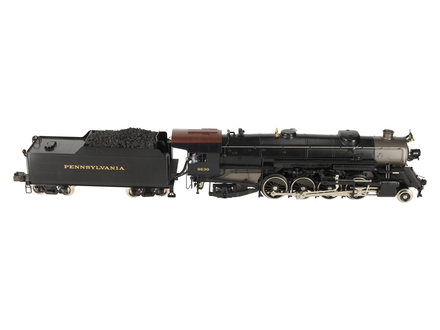 Williams 5102 O Gauge PRR BRASS 2-8-2 Mikado Steam Locomotive and Tender #9630 EX/Box