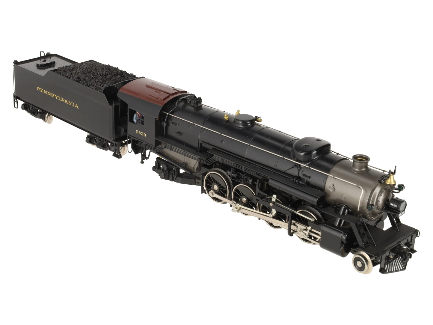 Williams 5102 O Gauge PRR BRASS 2-8-2 Mikado Steam Locomotive and Tender #9630 EX/Box