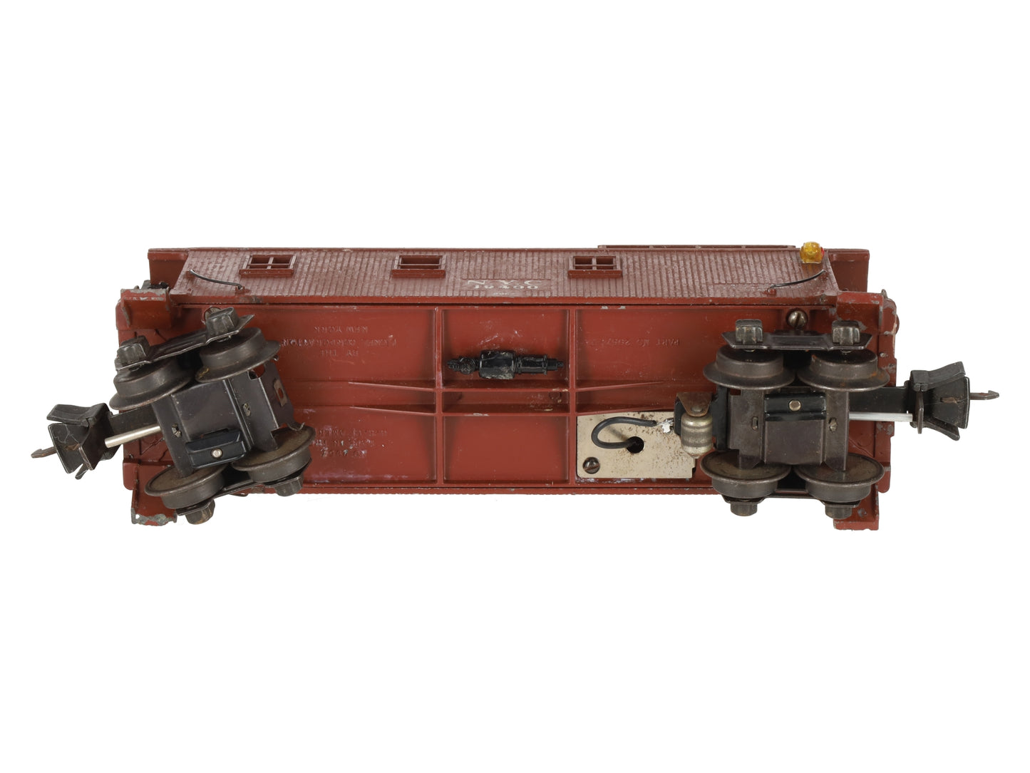 Lionel 2957 Vintage O Prewar New York Central Die-Cast Metal Illuminated Caboose VG
