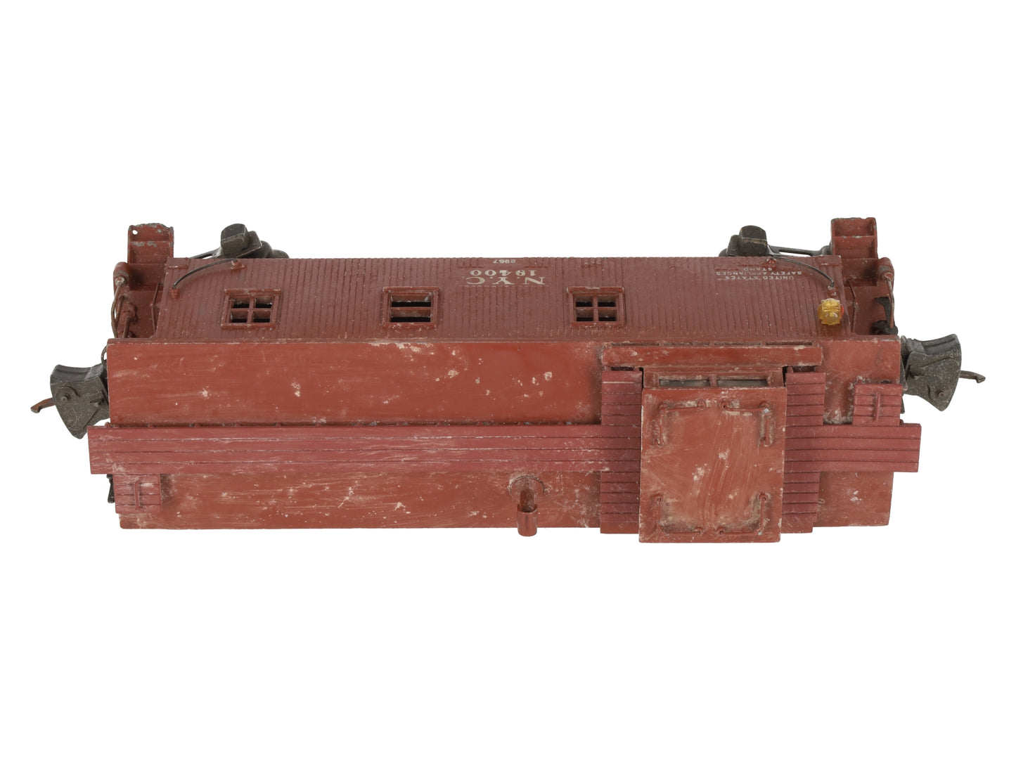 Lionel 2957 Vintage O Prewar New York Central Die-Cast Metal Illuminated Caboose VG