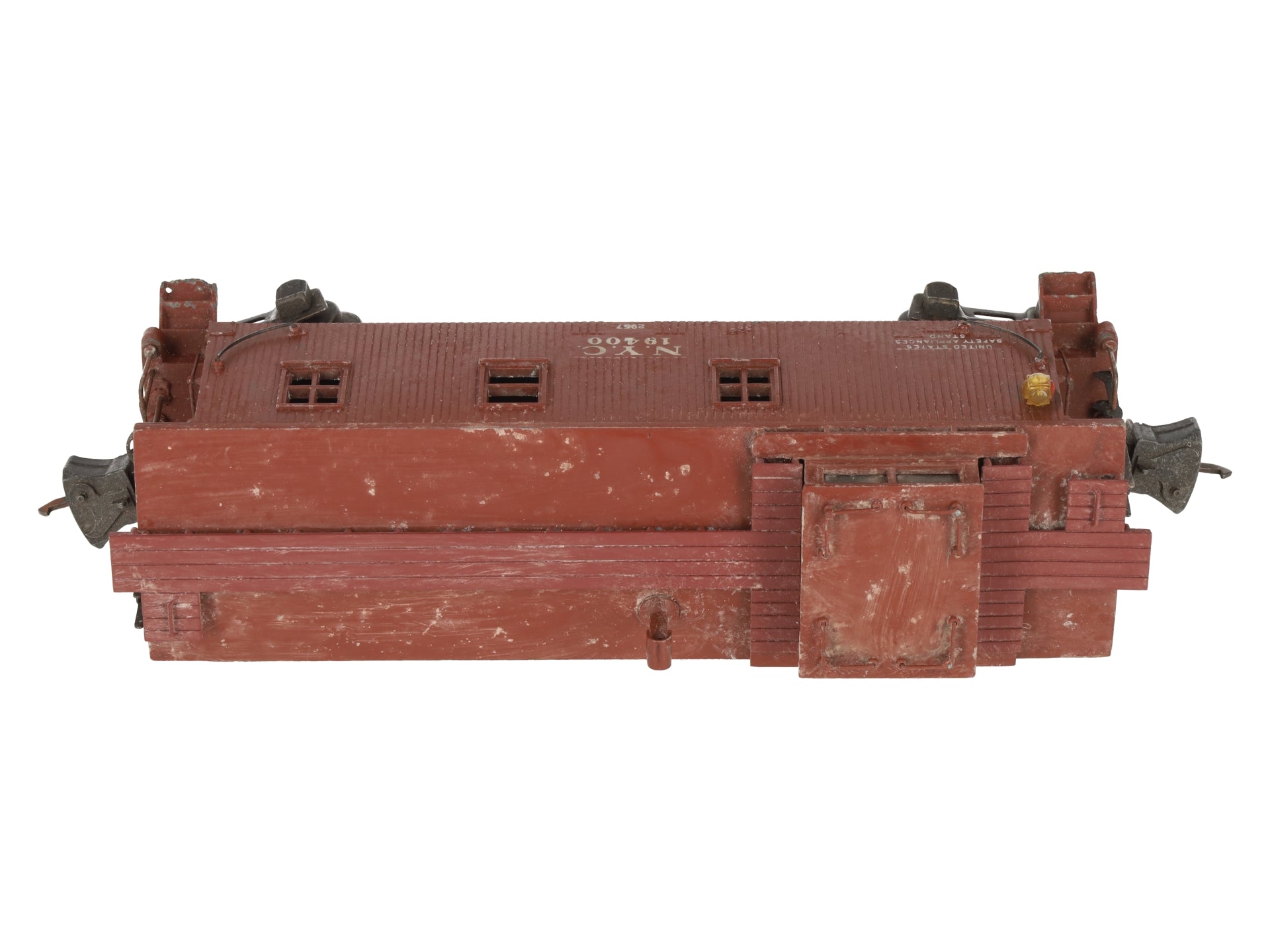 Lionel 2957 Vintage O Prewar New York Central Die-Cast Metal Illuminated Caboose VG
