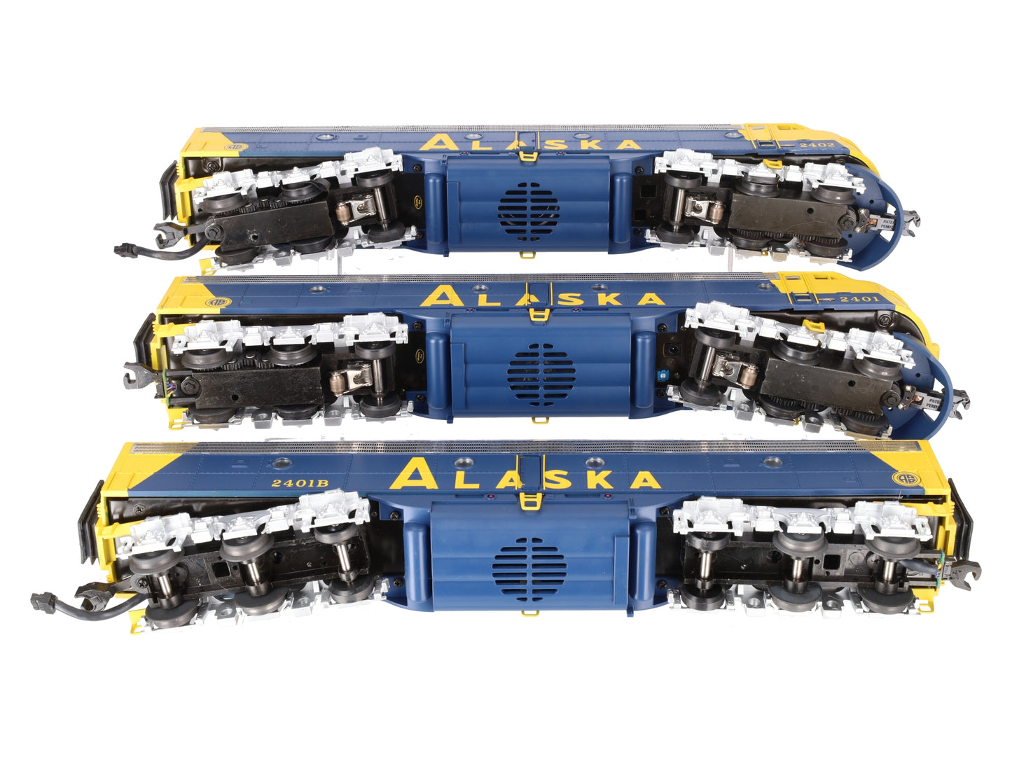 MTH 20-2391-1 Alaska E-8 ABA Diesel Engine Set w/PS2 #2401/2402/2401B EX/Box