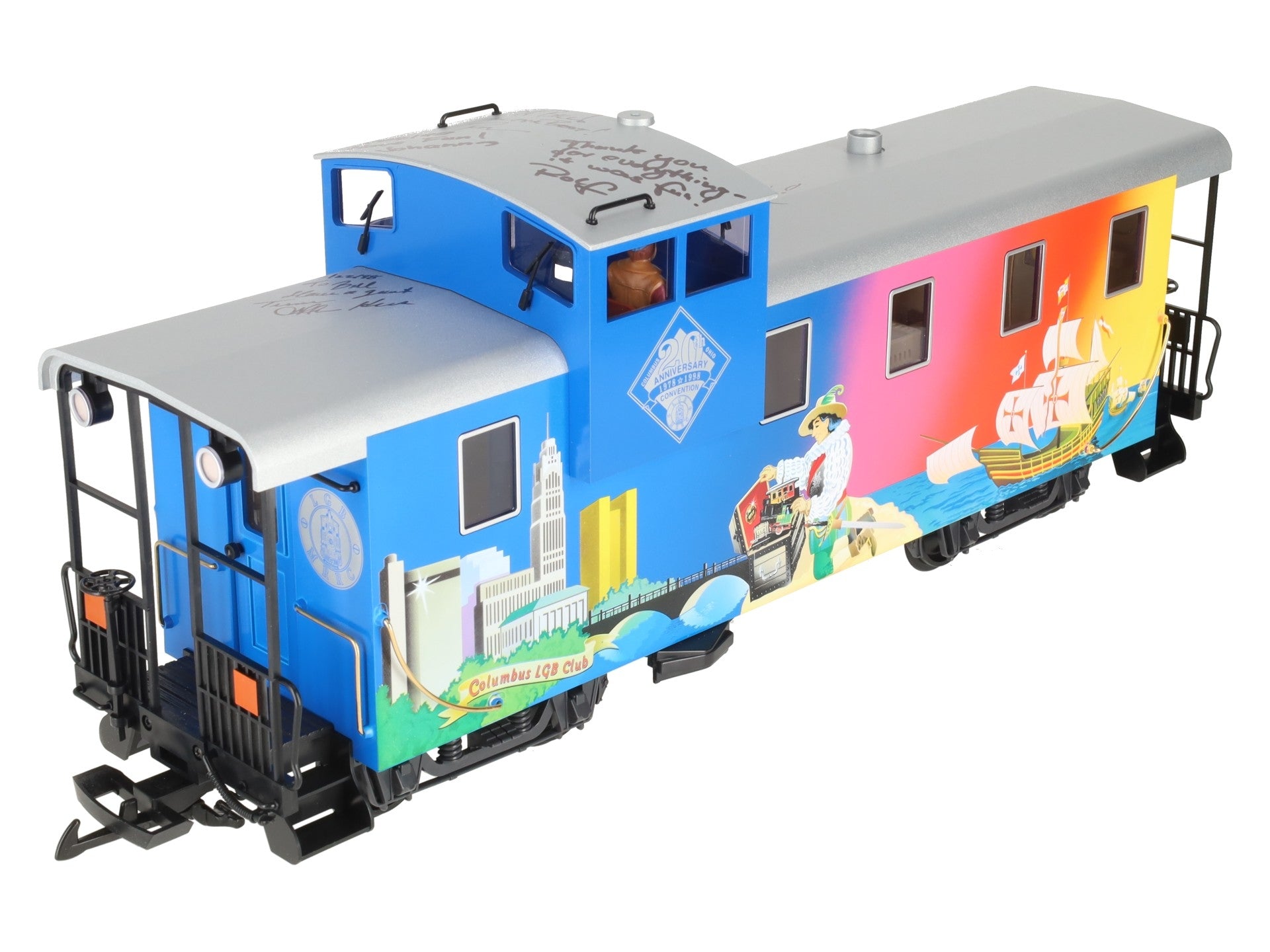 LGB 40718 G Scale 1998 Convention Caboose w/Plastic Wheels-#550 of 550 EX/Box