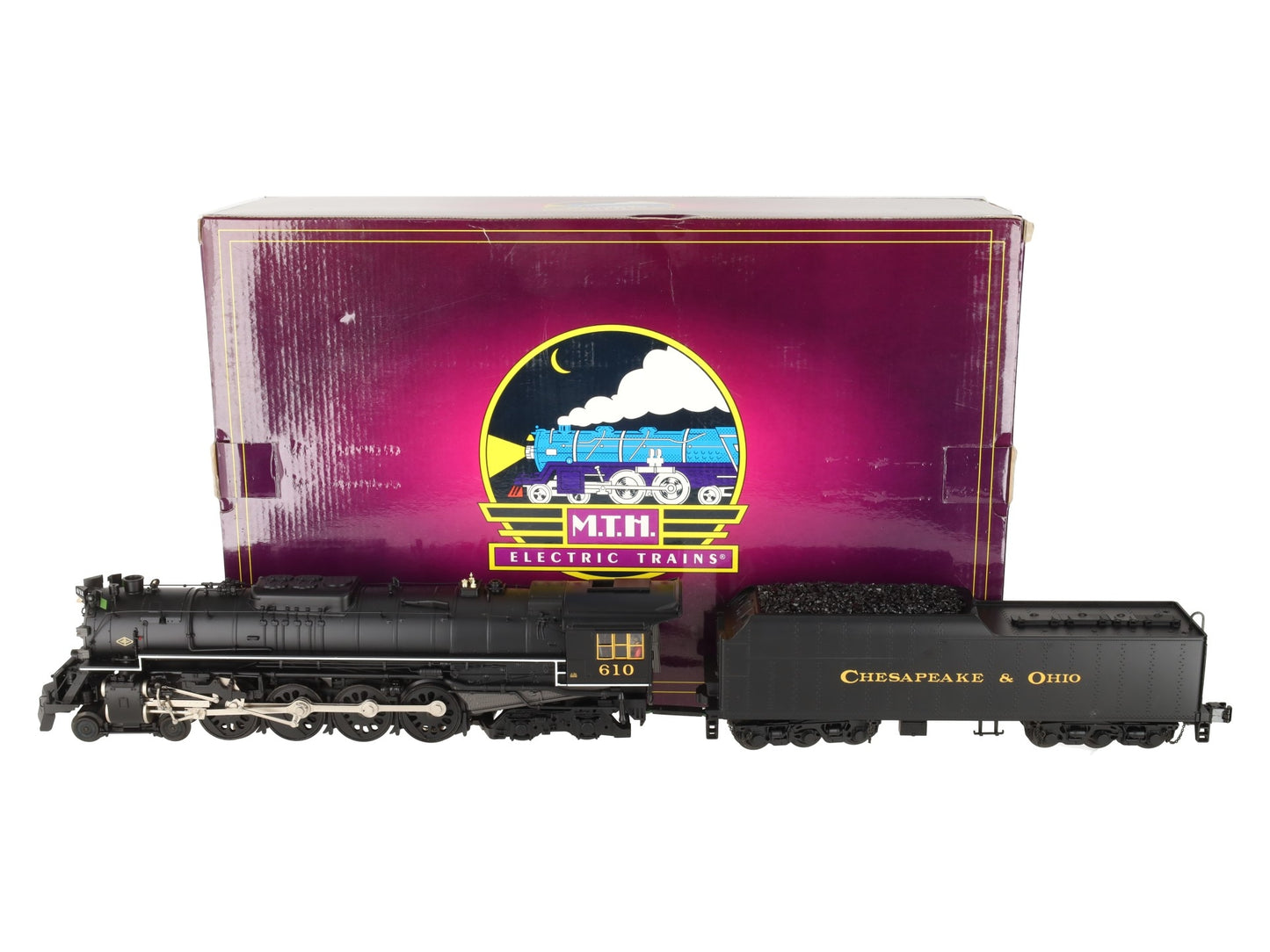 MTH 20-3260-1E C&O Greenbriar 4-8-4 Steam Locomotive & Tender #610 with PS2 LN/Box