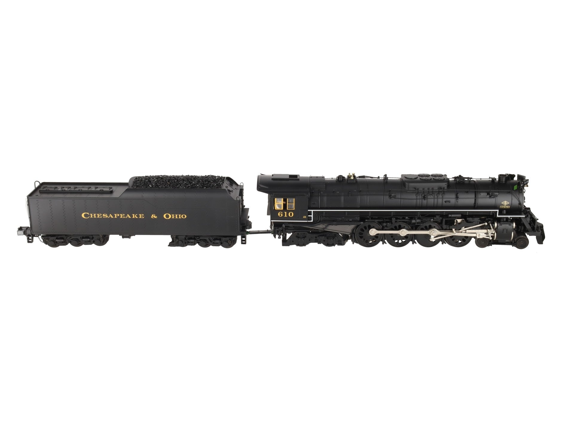 MTH 20-3260-1E C&O Greenbriar 4-8-4 Steam Locomotive & Tender #610 with PS2 LN/Box