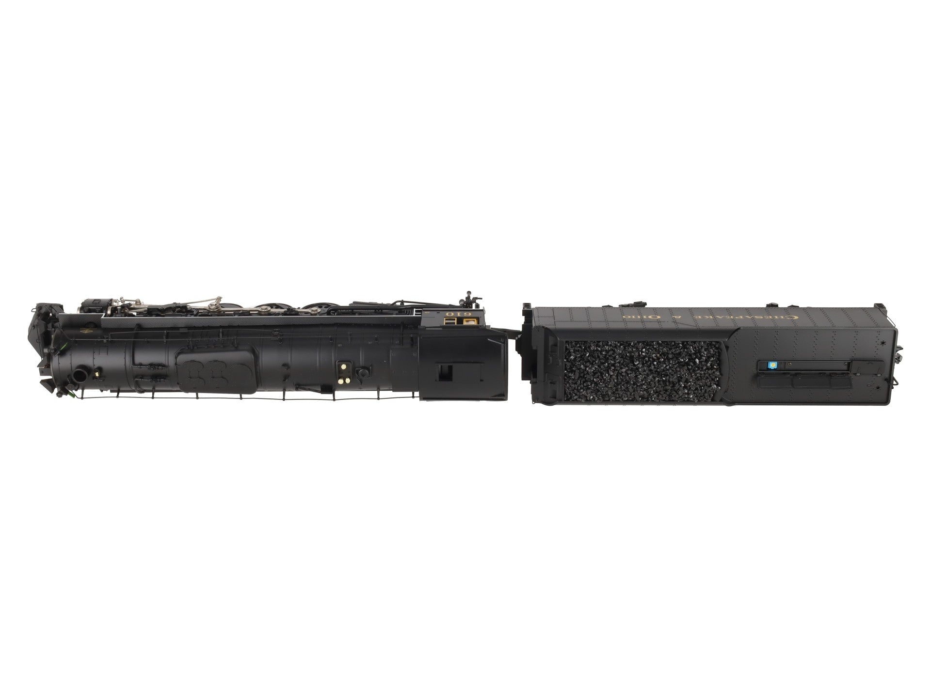 MTH 20-3260-1E C&O Greenbriar 4-8-4 Steam Locomotive & Tender #610 with PS2 LN/Box