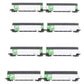 Kato 106-4613 N Scale Burlington Northern Coalporters (Set of 8) LN/Box