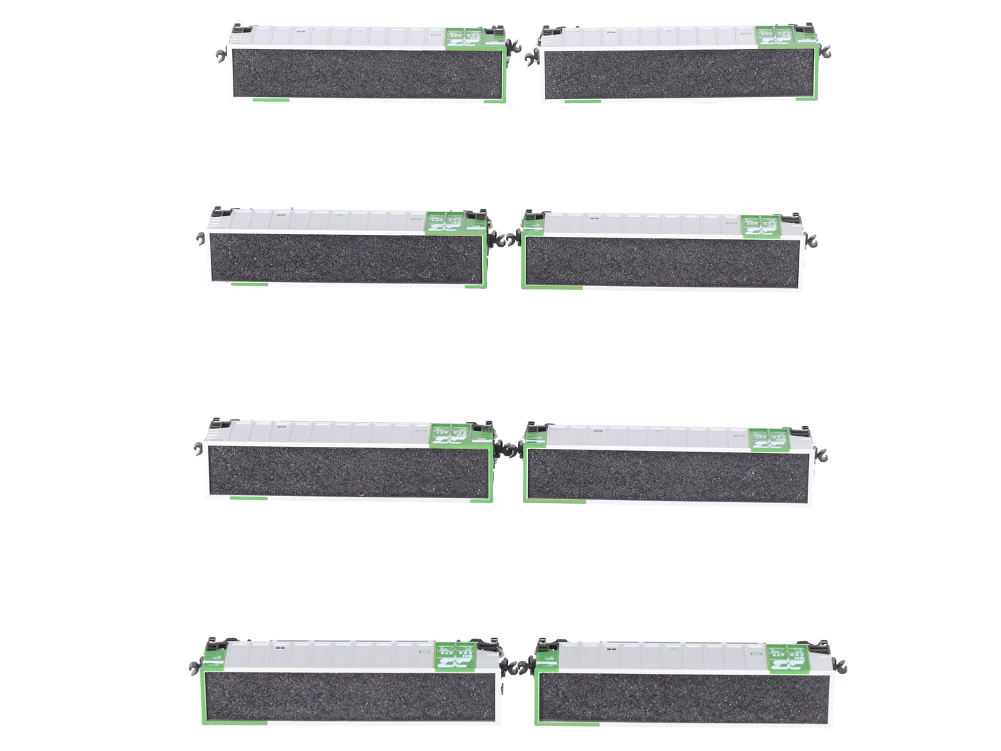 Kato 106-4613 N Scale Burlington Northern Coalporters (Set of 8) LN/Box