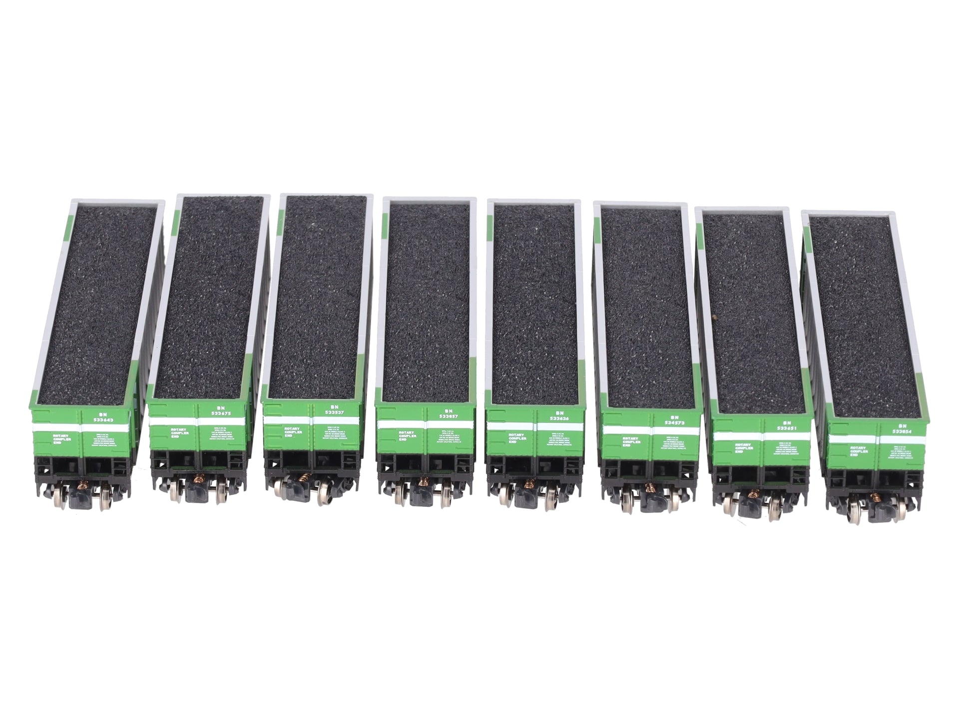 Kato 106-4613 N Scale Burlington Northern Coalporters (Set of 8) LN/Box