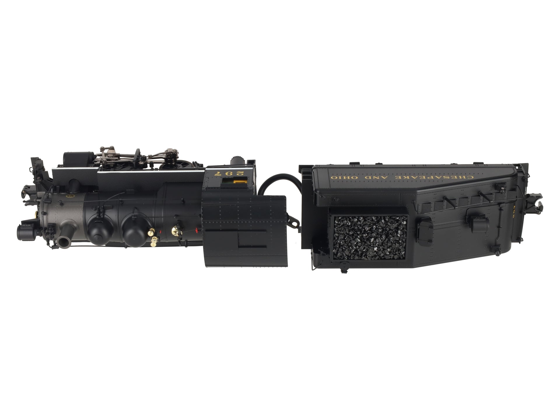 MTH 20-3264-1 C&O 0-4-0 Steam Switcher Hi-Rail w/PS2 #297 NIB