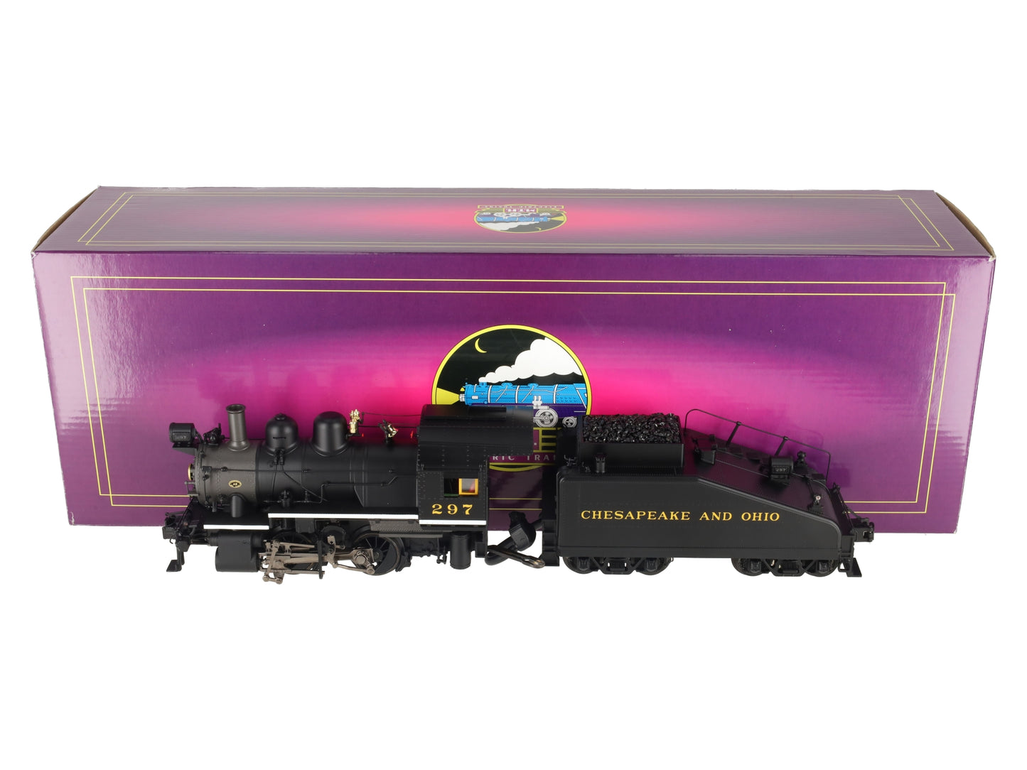 MTH 20-3264-1 C&O 0-4-0 Steam Switcher Hi-Rail w/PS2 #297 NIB