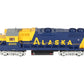 Lionel 6-28555 O Alaska GP38-2 Powered Diesel Locomotive w/RailSounds #2001 EX/Box