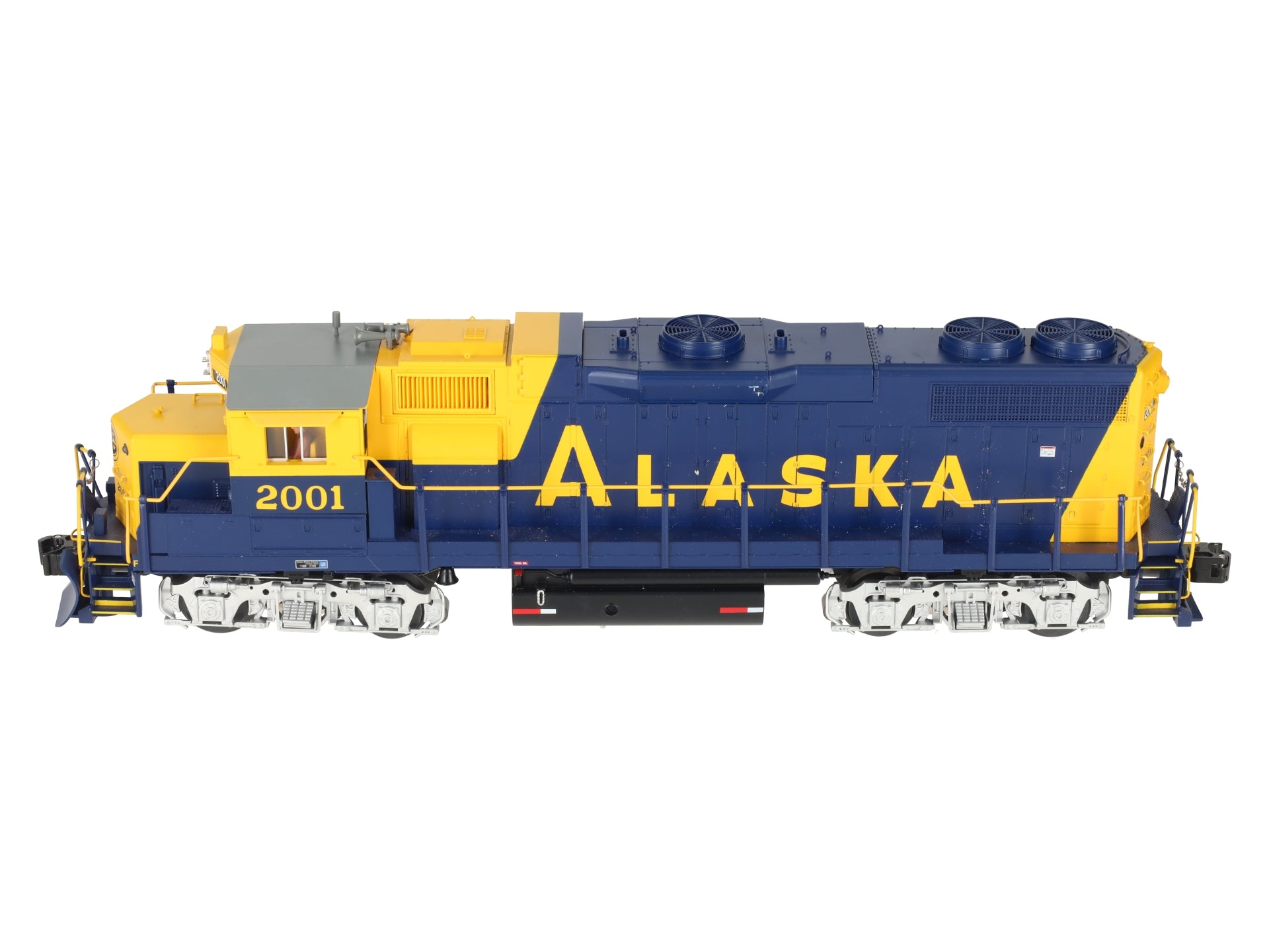 Lionel 6-28555 O Alaska GP38-2 Powered Diesel Locomotive w/RailSounds #2001 EX/Box