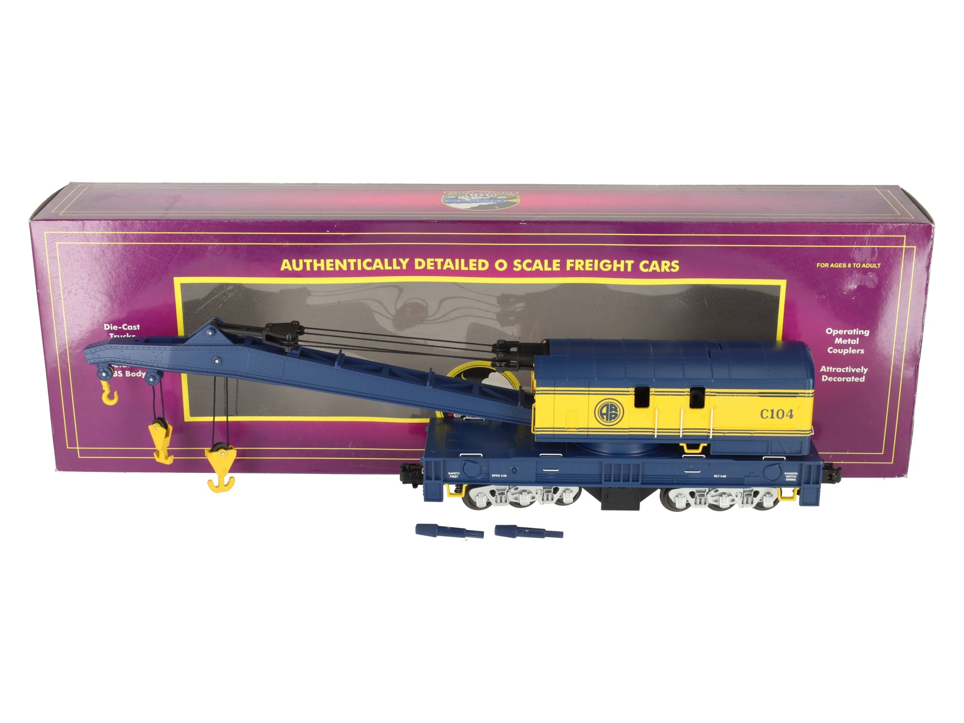 MTH 20-98522 Alaska Railroad Crane Car #C104 NIB