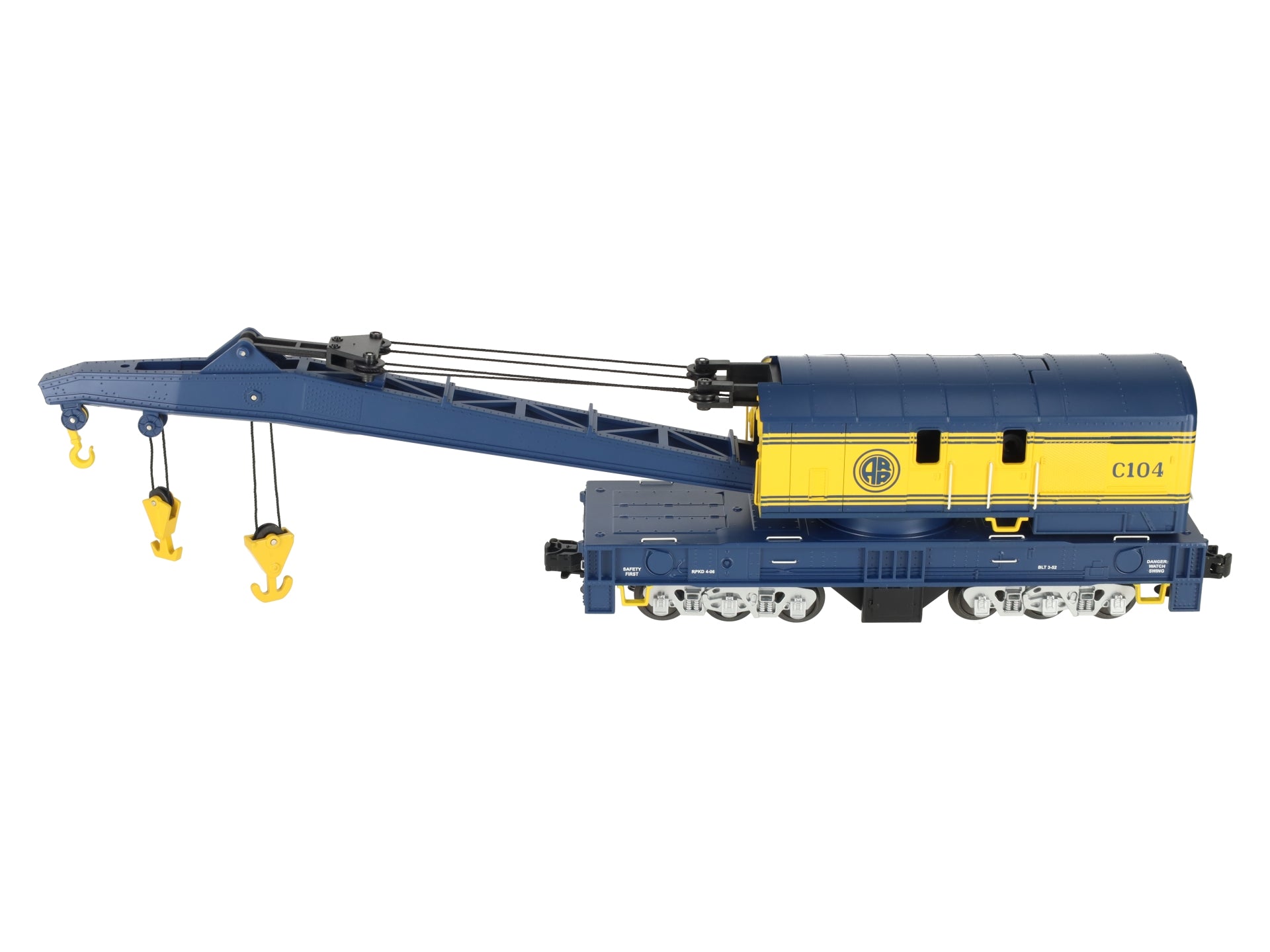 MTH 20-98522 Alaska Railroad Crane Car #C104 NIB