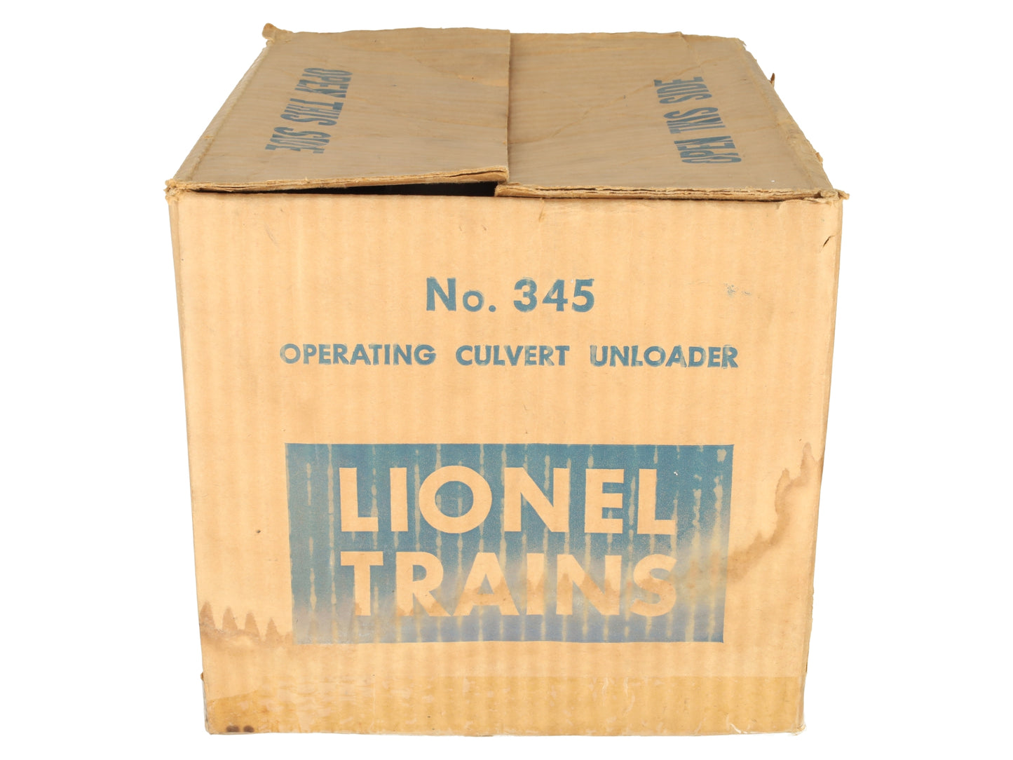 Lionel 345 Vintage O Motorized Culvert Unloader with Car VG/Box
