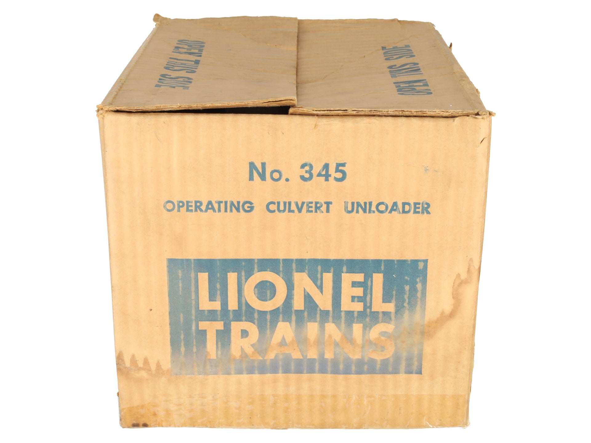 Lionel 345 Vintage O Motorized Culvert Unloader with Car VG/Box