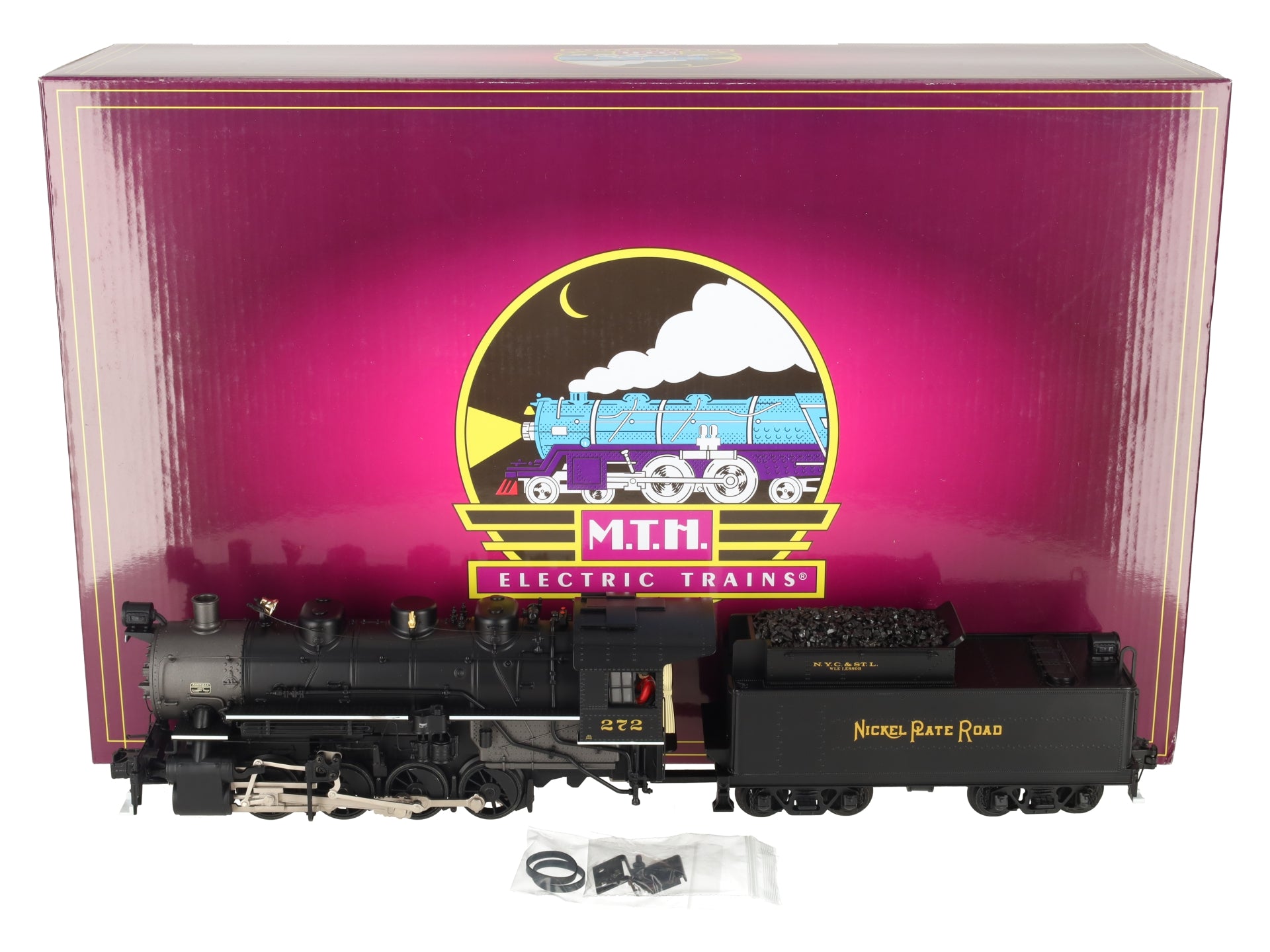 MTH 20-3704-1 O Nickel Plate Road 0-8-0 USRA Steam Engine #272 NIB