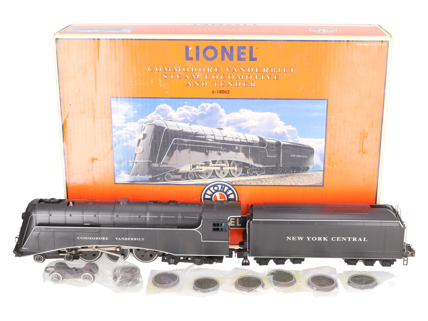 Lionel 6-18063 New York Central Commodore Vanderbilt 4-6-4 Steam & Tender LN/Box