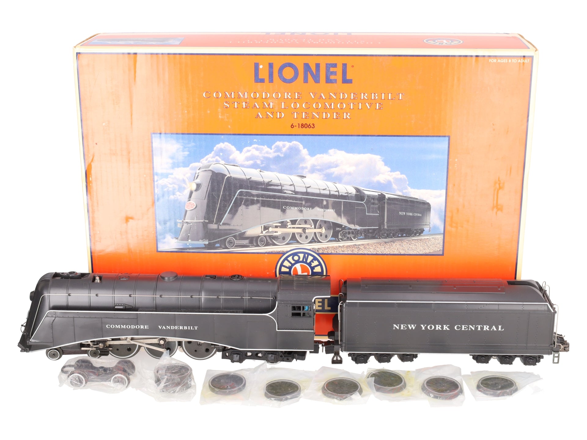 Lionel 6-18063 New York Central Commodore Vanderbilt 4-6-4 Steam & Tender LN/Box