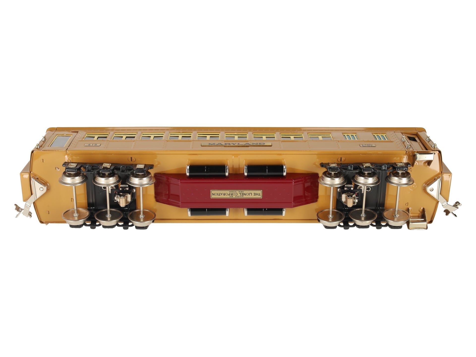 MTH 11-40108 STD Maryland Solarium State Car Two-Tone Brown EX/Box