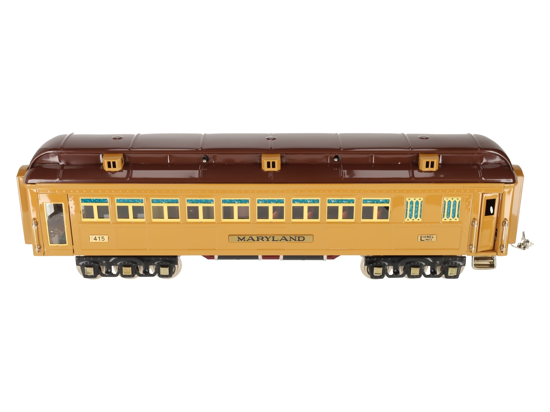 MTH 11-40108 STD Maryland Solarium State Car Two-Tone Brown EX/Box