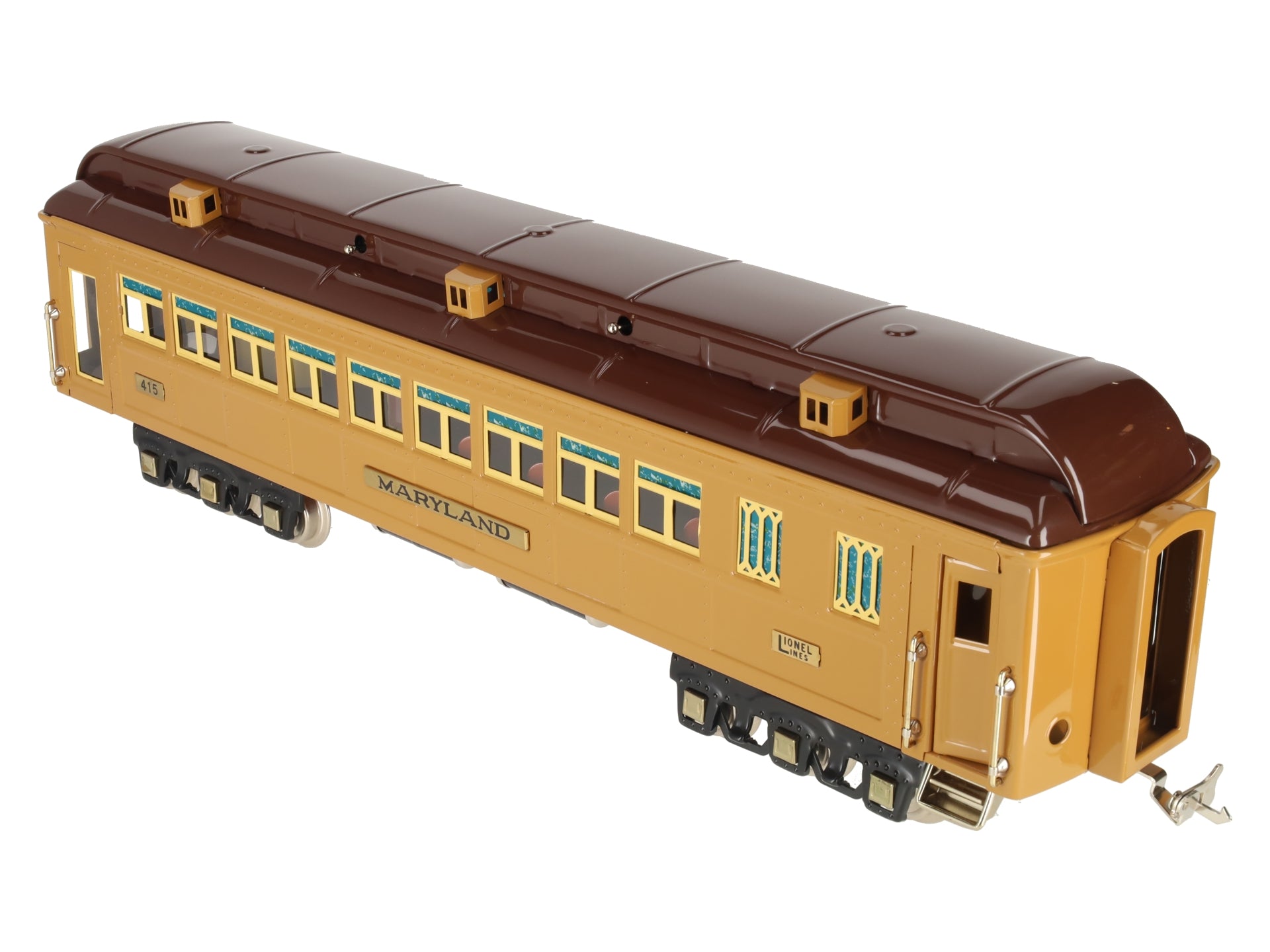 MTH 11-40108 STD Maryland Solarium State Car Two-Tone Brown EX/Box