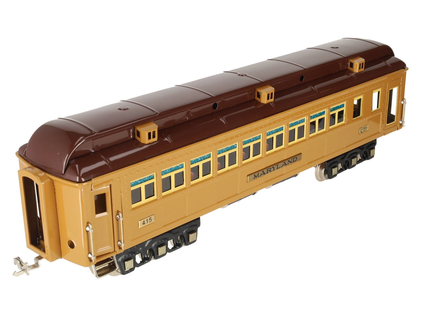 MTH 11-40108 STD Maryland Solarium State Car Two-Tone Brown EX/Box