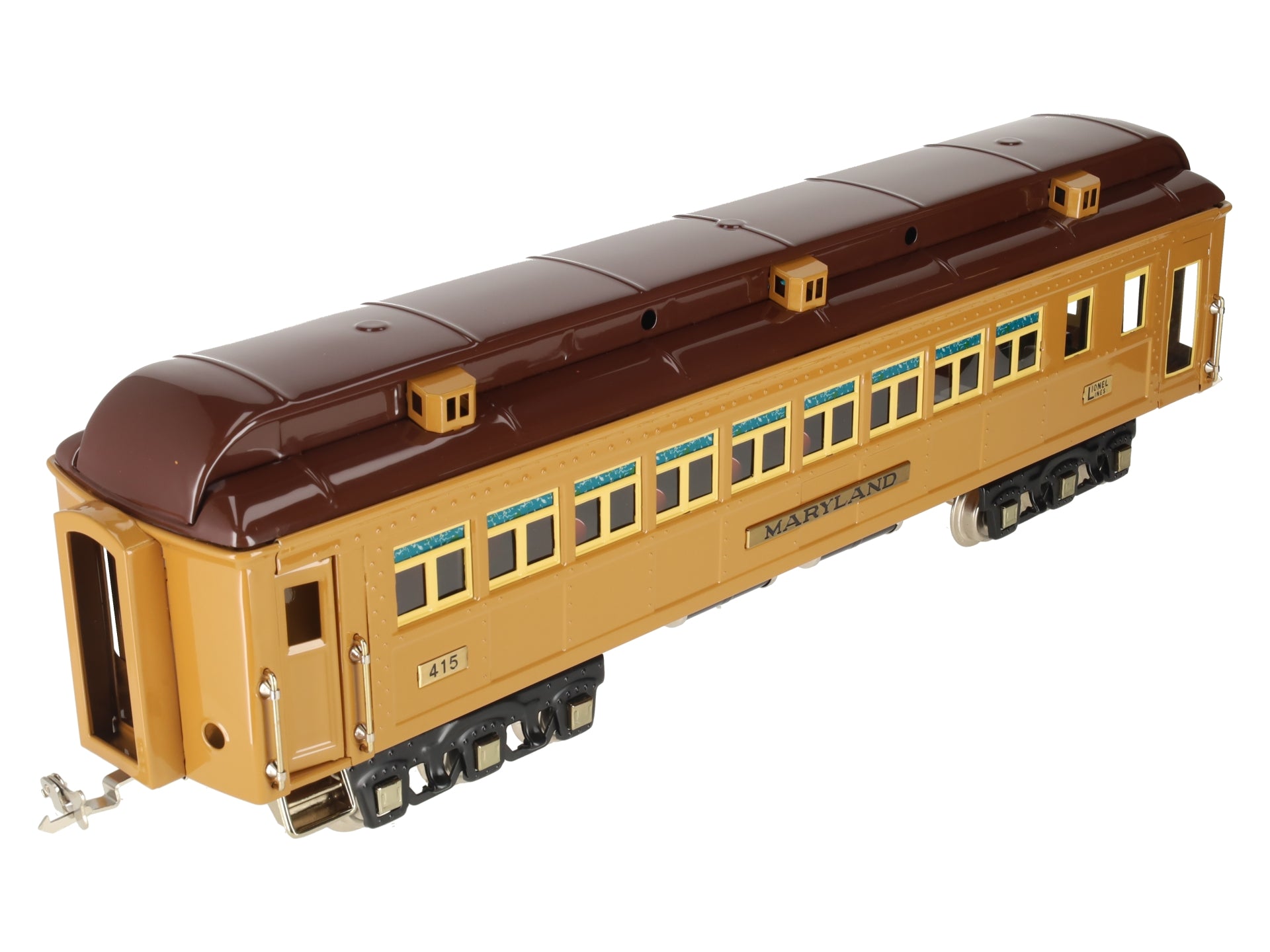 MTH 11-40108 STD Maryland Solarium State Car Two-Tone Brown EX/Box